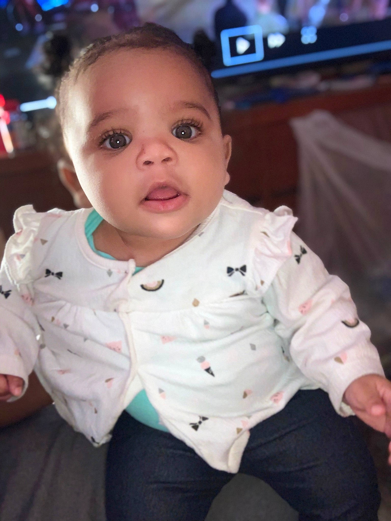 Harlie is registered to the contest to win money with this photo: baby, cheek, child, chin, eye, face, forehead, head, lip, nose, person, pink, skin, smile, toddler