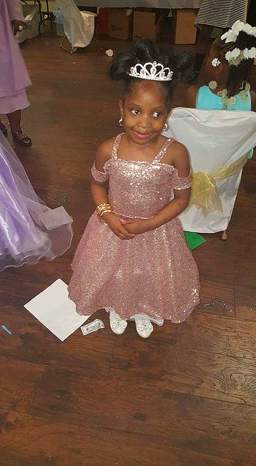 Dalyni is registered to the contest to win money with this photo: bridal_clothing, child, costume, dress, flooring, flower_girl, fun, girl, gown, person, pink, smile, toddler, wedding_dress