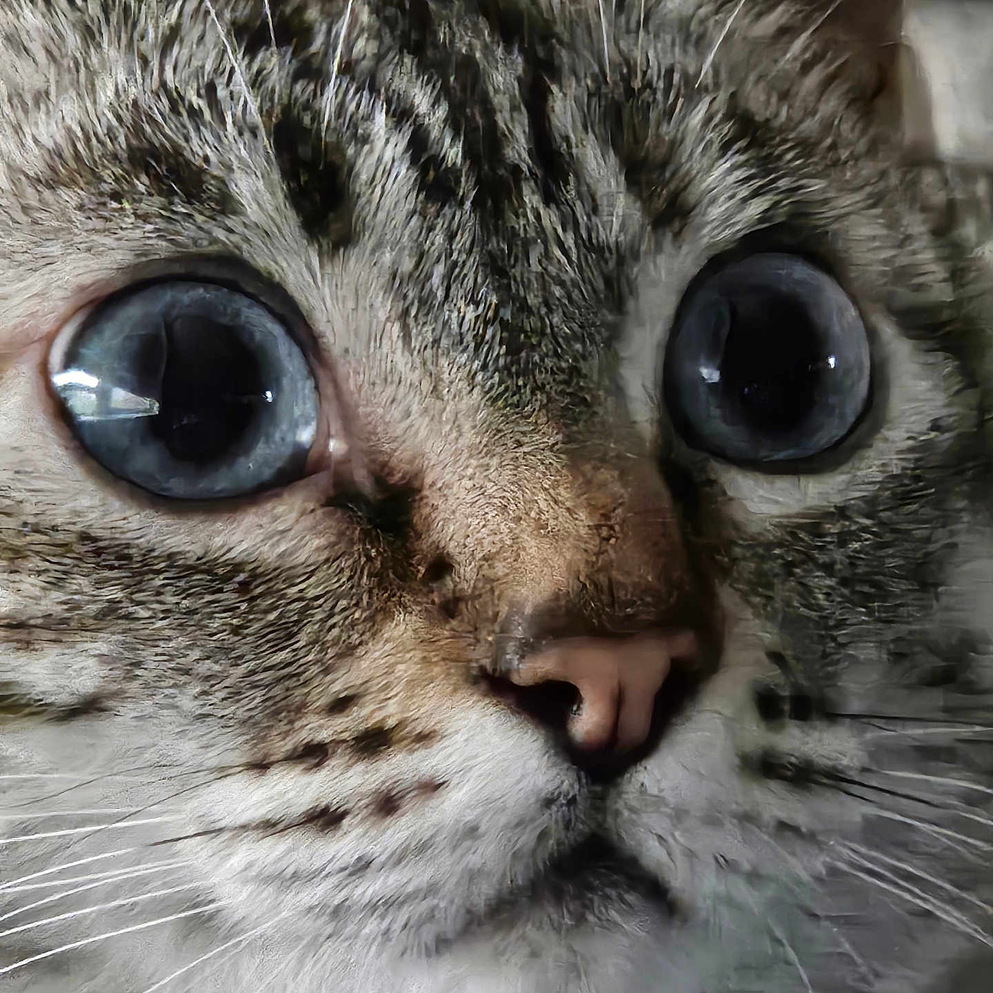 Phyica joined the competition — help win amazing prizes! animal, blue_eyes, cat, close_up, curious, cute, domestic_cat, eyes, face, feline, fur, indoor, macro, muzzle, nose, pet, portrait, soft_light, texture, whiskers