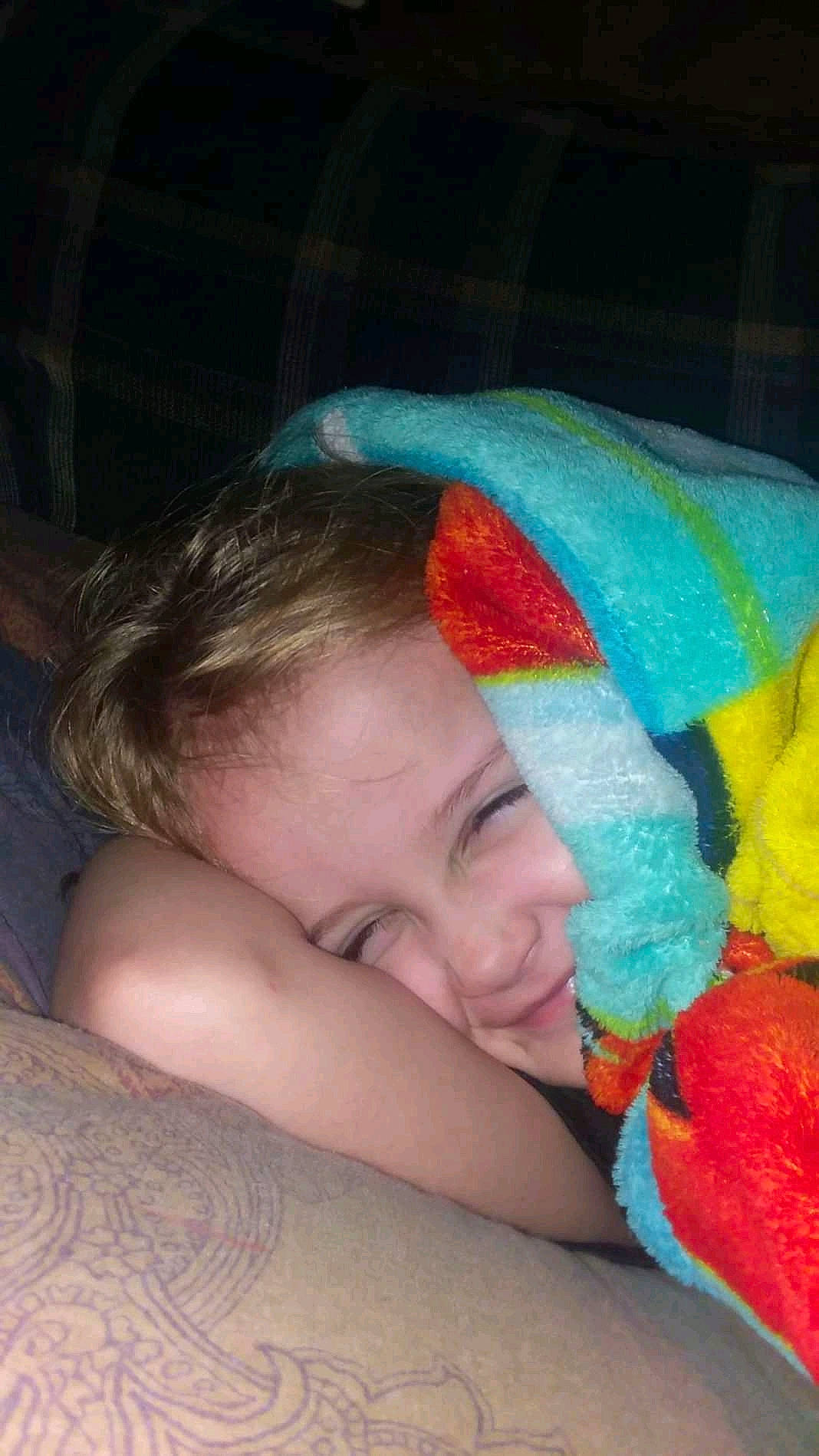 Kimberly joined the competition — help win amazing prizes! abdomen, bedtime, chest, child, comfort, elbow, fashion_accessory, fun, gesture, happy, hug, human_body, human_leg, joy, leisure, linens, mouth, muscle, nap, nose