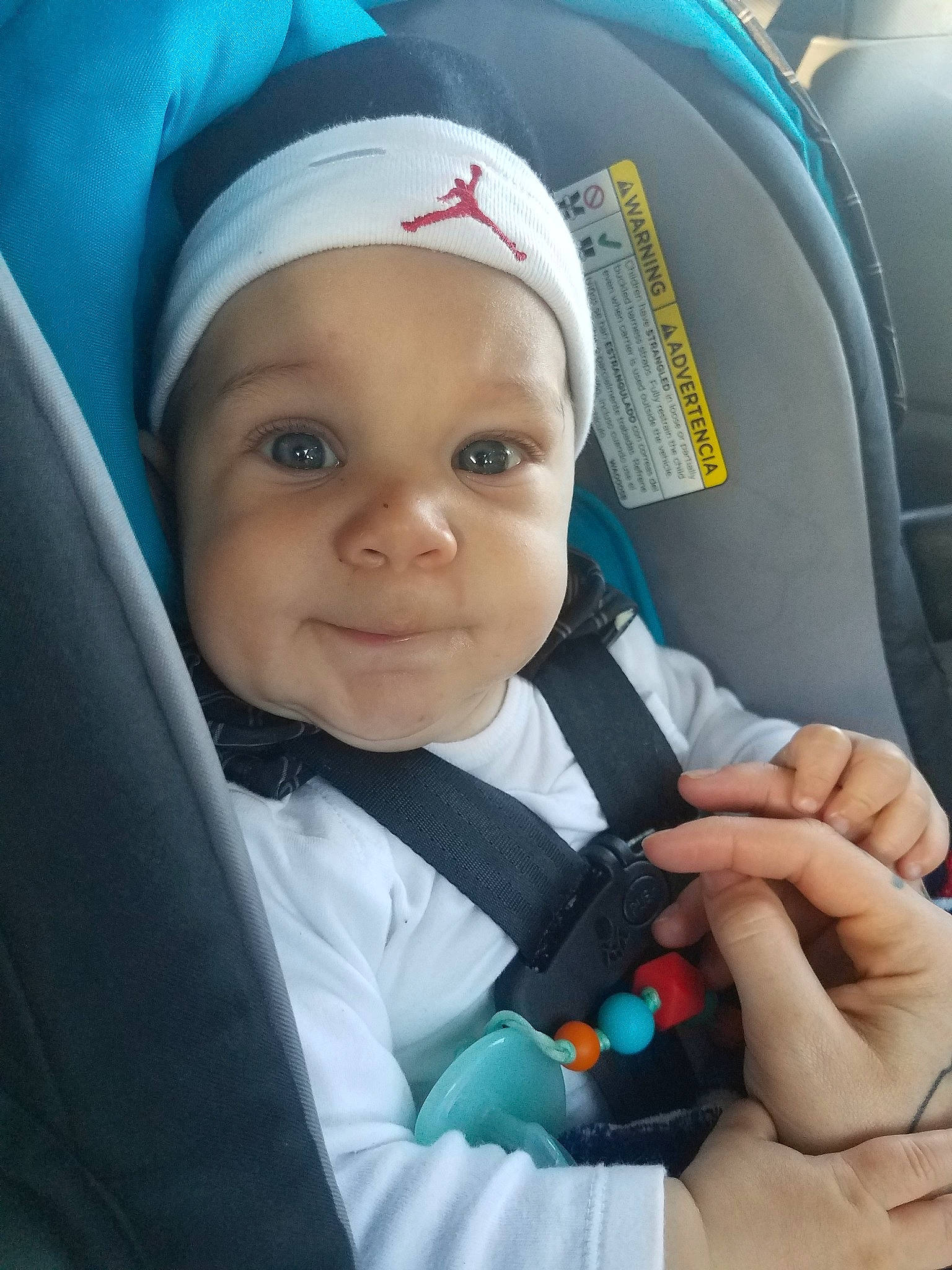 Alexavier is registered to the contest to win money with this photo: baby, baby_carriage, baby_in_car_seat, baby_products, car_seat, child, head, headgear, person, product, toddler