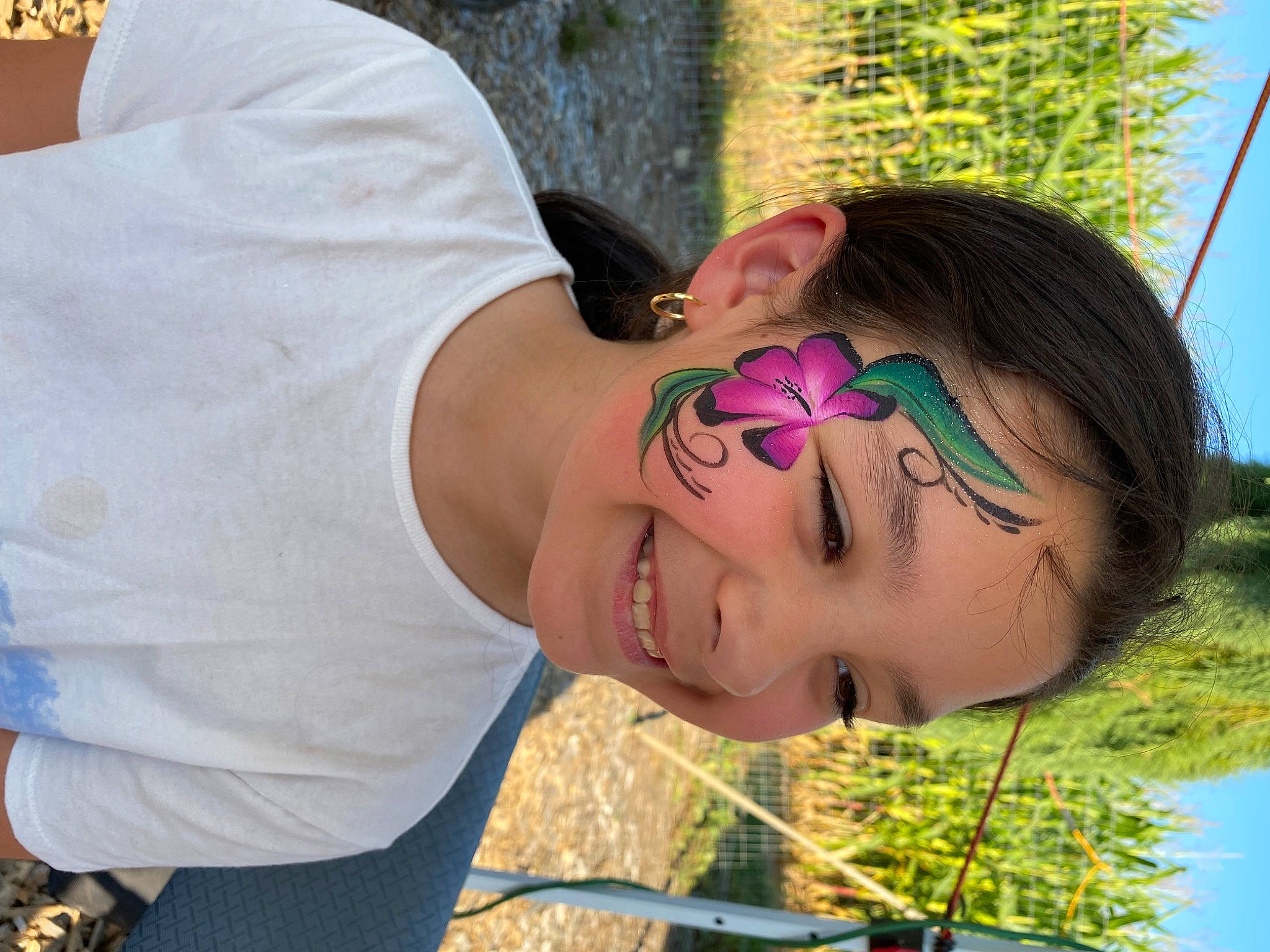 Arianna joined the competition — help win amazing prizes! black_hair, child, earrings, eyelash, eyewear, fun, glasses, grass, happy, jewellery, joy, landscape, leisure, lip, magenta, people_in_nature, person, plant, recreation, smile