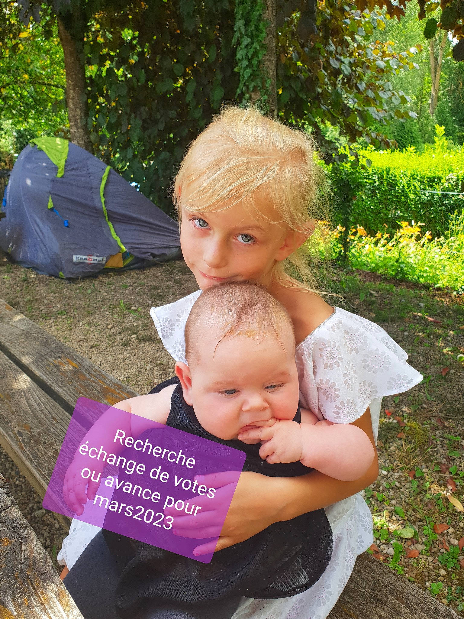 Noémie participe au concours pour gagner de l'argent avec cette photo : beauty, child, dress, fun, grass, green, happy, interaction, lap, leaf, leisure, nature, people, people_in_nature, person, pink, plant, product, summer, toddler