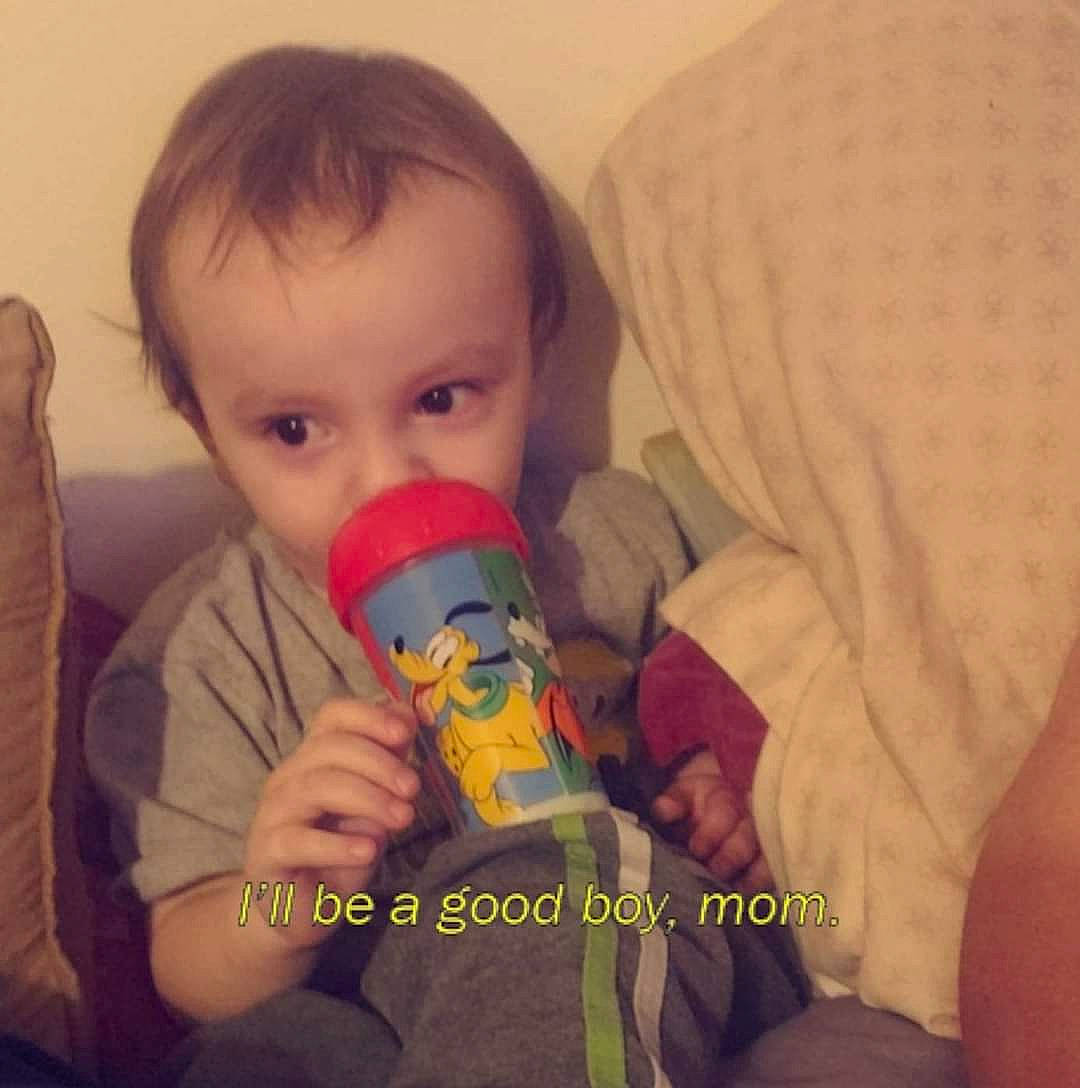 Gannon joined the competition — help win amazing prizes! baby, baby_toys, child, finger, nose, person, play, product, toddler