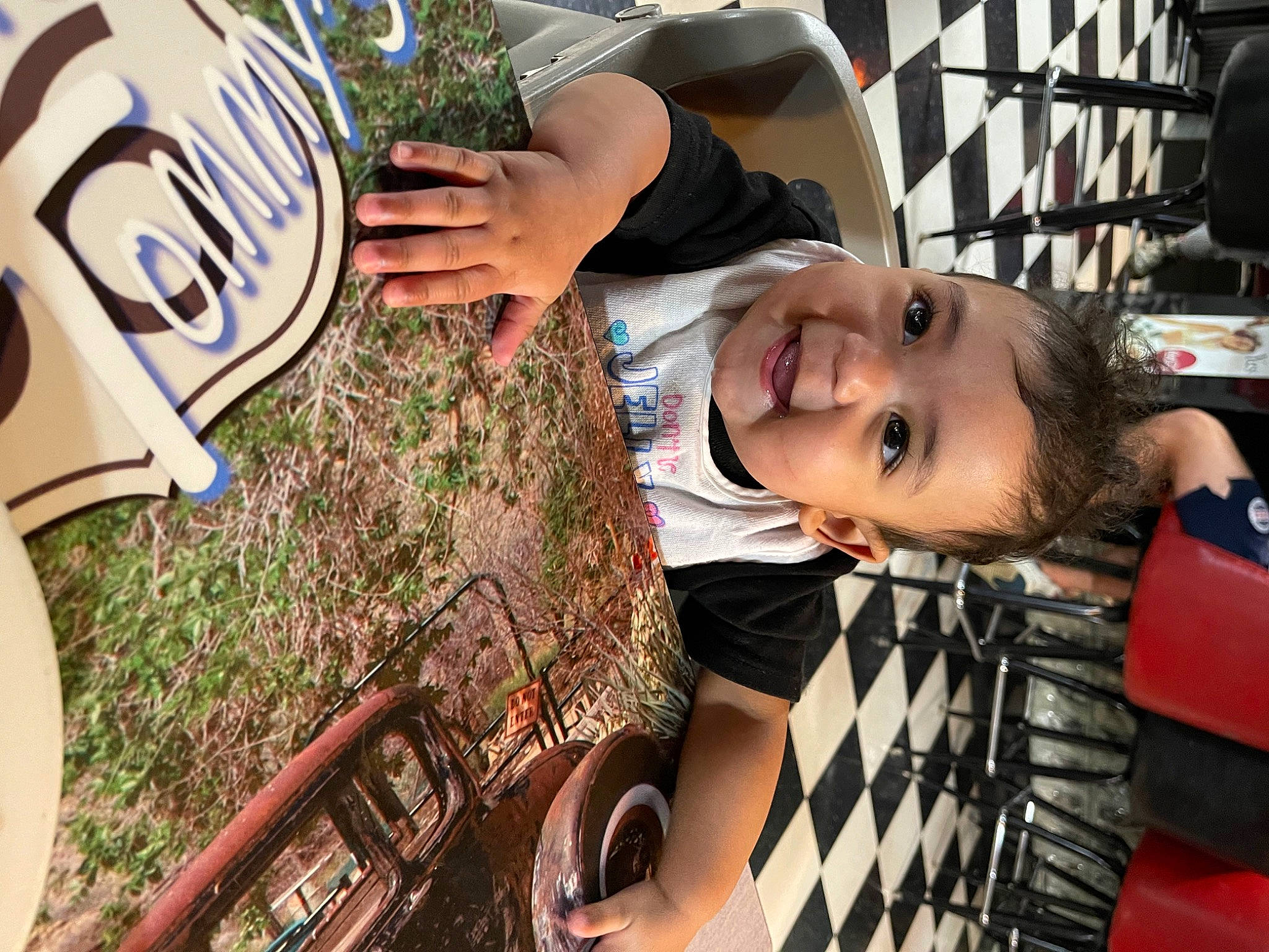 Aniya joined the competition — help win amazing prizes! arm, bicycle_clothing, child, community, cool, fun, happy, hat, helmet, jersey, leisure, person, personal_protective_equipment, product, recreation, smile, sports_gear, sportswear, t_shirt, toddler