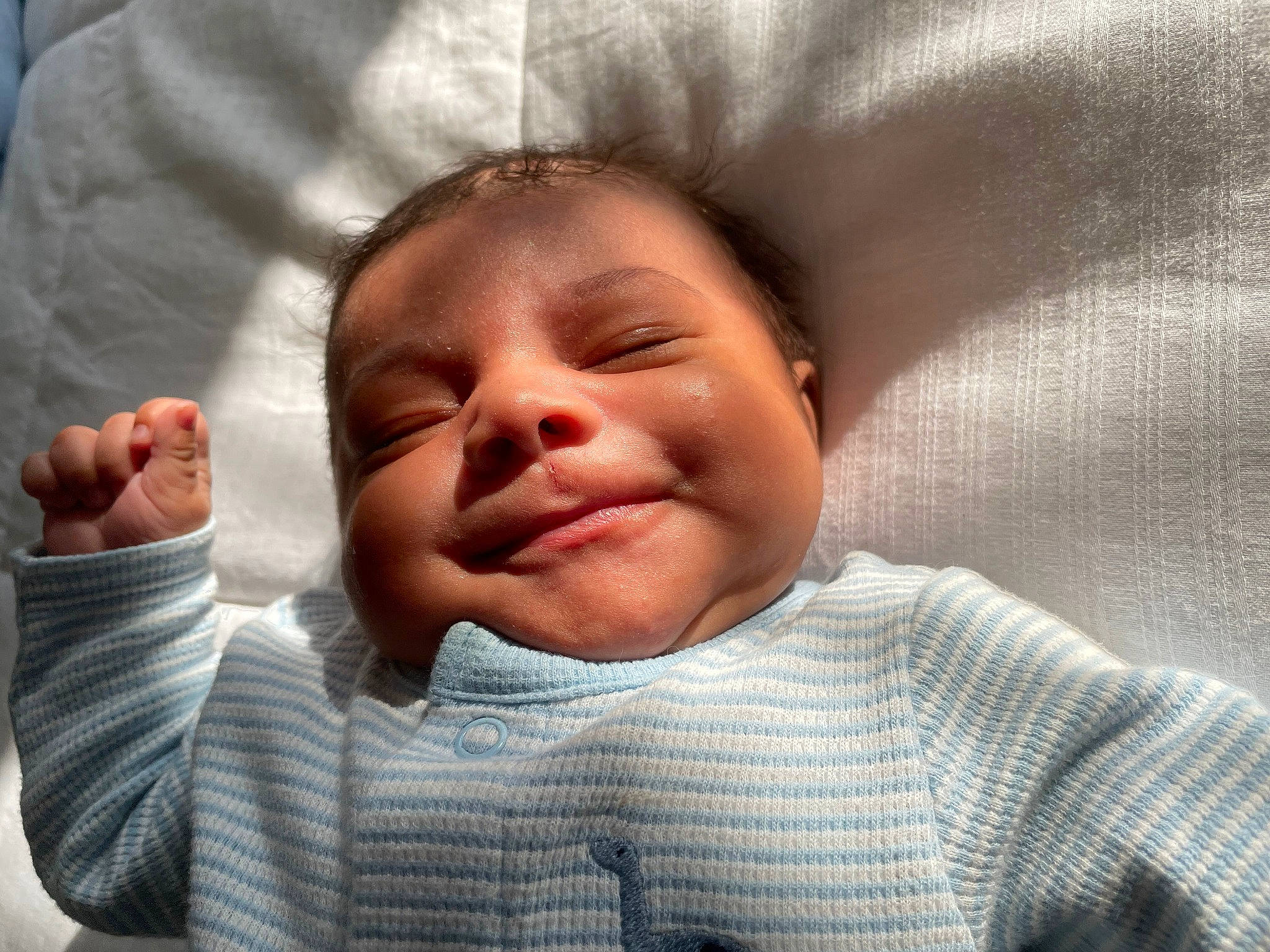 Axton joined the competition — help win amazing prizes! baby, cheek, chin, comfort, ear, eye, eyebrow, face, forehead, gesture, happy, head, lip, mammal, mouth, nose, person, skin, sleeve, smile