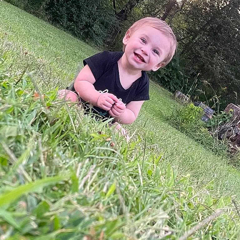 Dean joined the competition — help win amazing prizes! baby, babycrawling, backyard, clothing, crawling, face, grass, head, herbal, herbs, nature, outdoors, person, photography, plant, portrait, sitting, sleeve, vegetation, yard