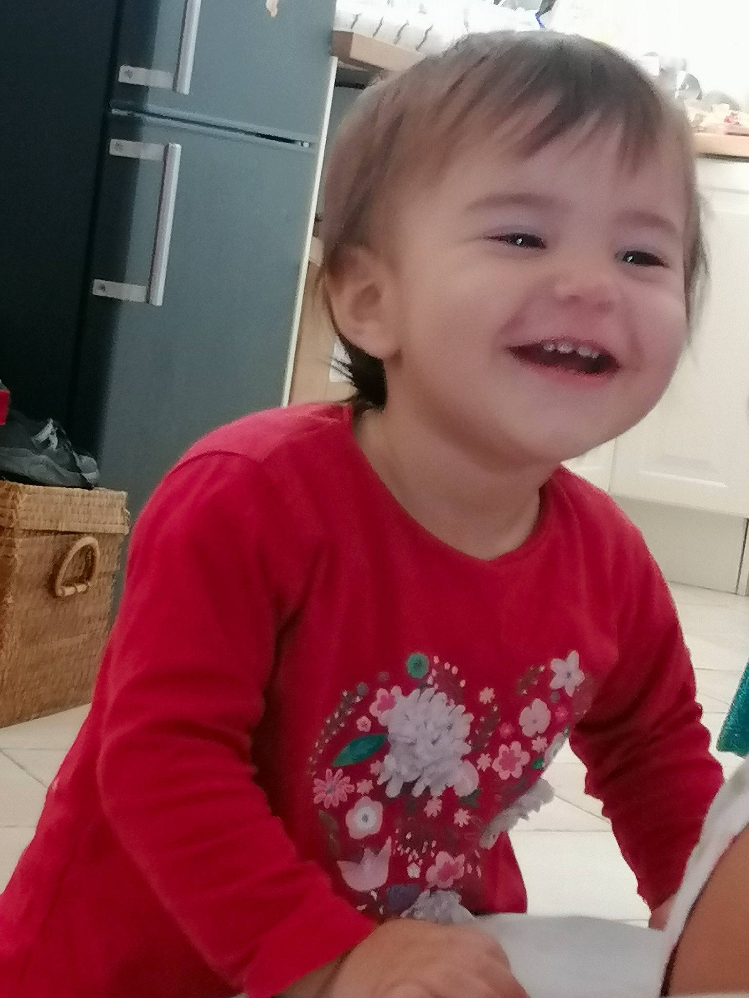 Maëlya a rejoint le concours — aidez-le/la à gagner de superbes lots ! baby, cheek, child, face, facial_expression, head, joy, person, play, skin, smile, toddler, tooth