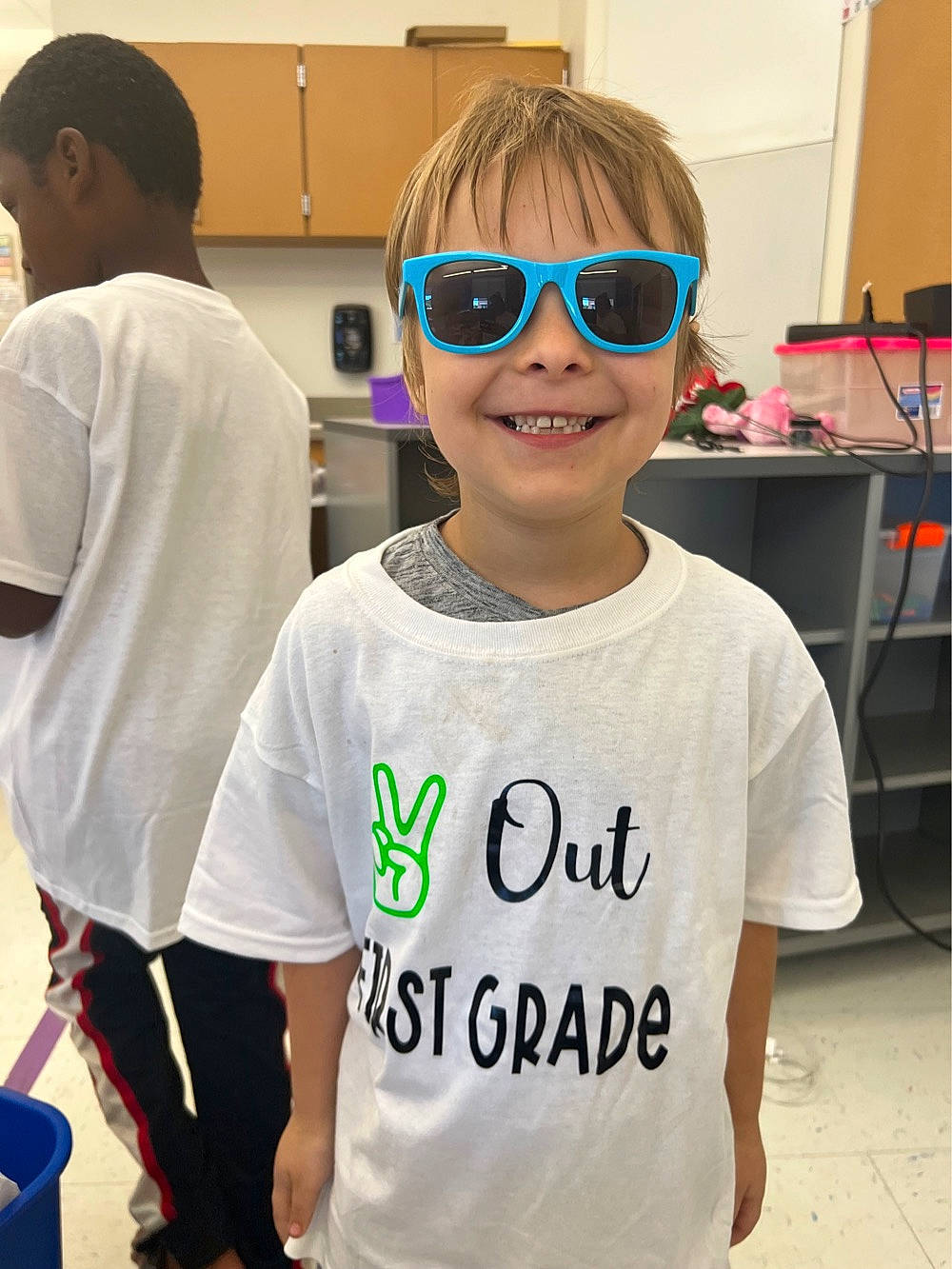 Dakota joined the competition — help win amazing prizes! child, cool, electric_blue, event, eyewear, fashion, fashion_design, font, fun, glasses, goggles, happy, joint, joy, person, personal_protective_equipment, sleeve, smile, sportswear, sunglasses