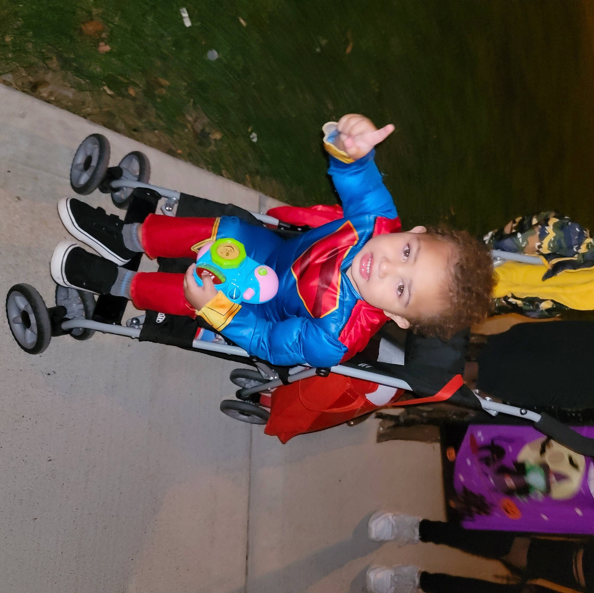 Josh is registered to the contest to win money with this photo: child, electric_blue, fun, helmet, leisure, person, play, recreation, rolling, sports, tire, toddler, wheel