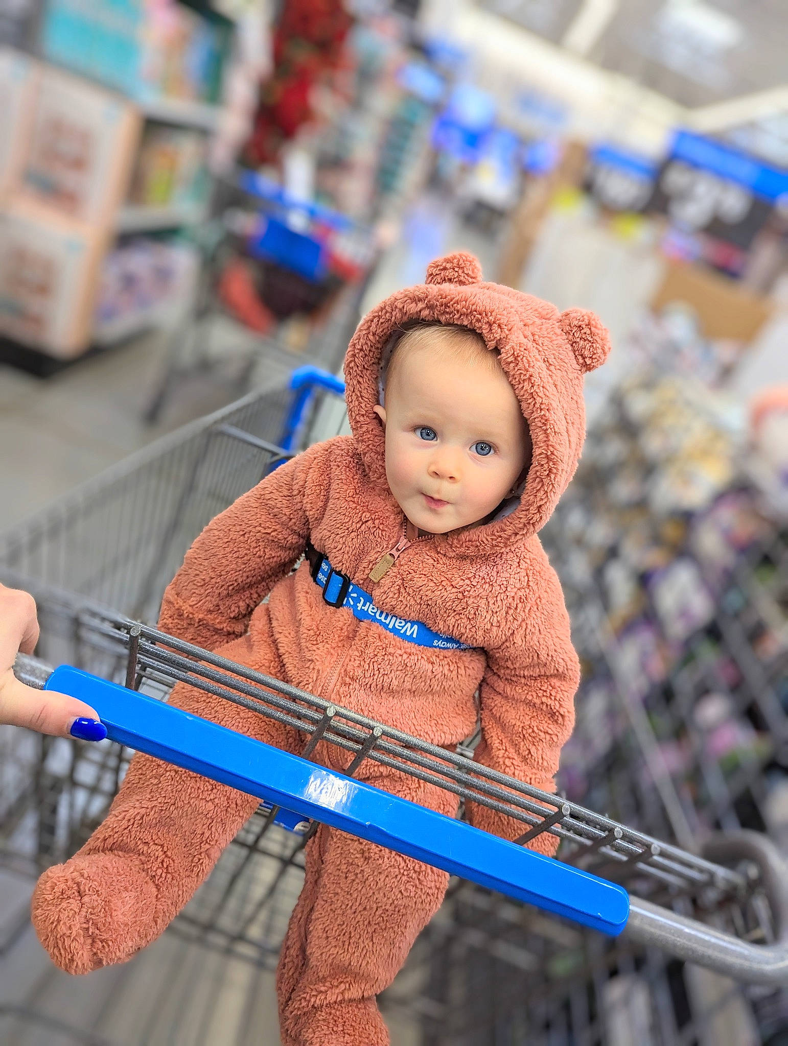 Emmalyn joined the competition — help win amazing prizes! baby, baby_carriage, baby_products, baby_toddler_clothing, child, city, customer, electric_blue, fun, happy, leisure, person, photograph, recreation, retail, shelf, shopping, sitting, smile, snapshot
