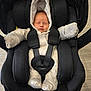 Samantha joined the competition — help win amazing prizes! baby, infant, car_seat, sleeping, onesie, mittens, black, straps, cozy, child, newborn, safety, seat, cute, peaceful, indoors, soft, resting, clothing, person