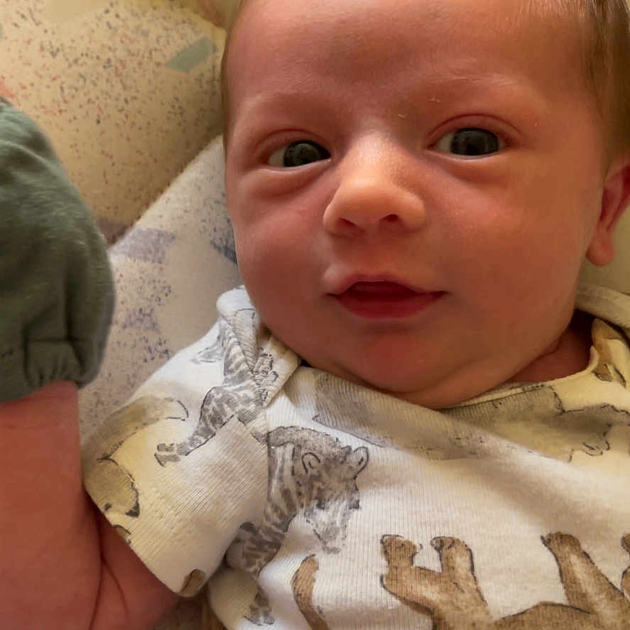 Mason joined the competition — help win amazing prizes! baby, blanket, bodypart, clothing, face, finger, glove, hand, head, homedecor, linen, newborn, person, photography, portrait, quilt, skin, t_shirt, tattoo, towel