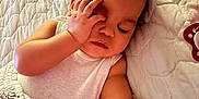 Miabelle joined the competition — help win amazing prizes! baby, sleeping, blanket, quilt, bed, child, peaceful, infant, hand, face, rest, soft, comfort, cute, skin, clothing, indoors, relax, portrait, one_person