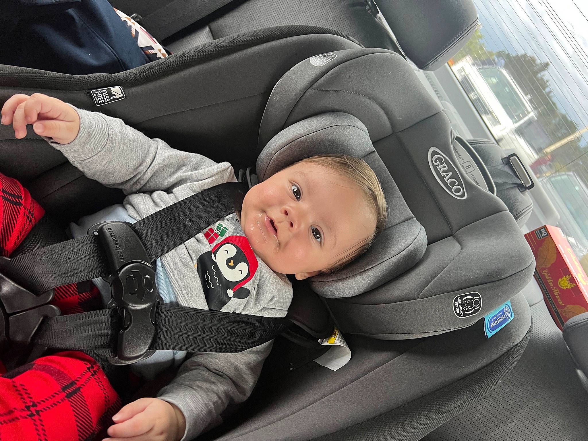Wyatt joined the competition — help win amazing prizes! auto_part, automotive_design, baby, baby_carriage, baby_in_car_seat, baby_products, car_seat, car_seat_cover, child, comfort, family_car, head_restraint, luxury_vehicle, motor_vehicle, person, product, seat_belt, steering_part, steering_wheel, toddler