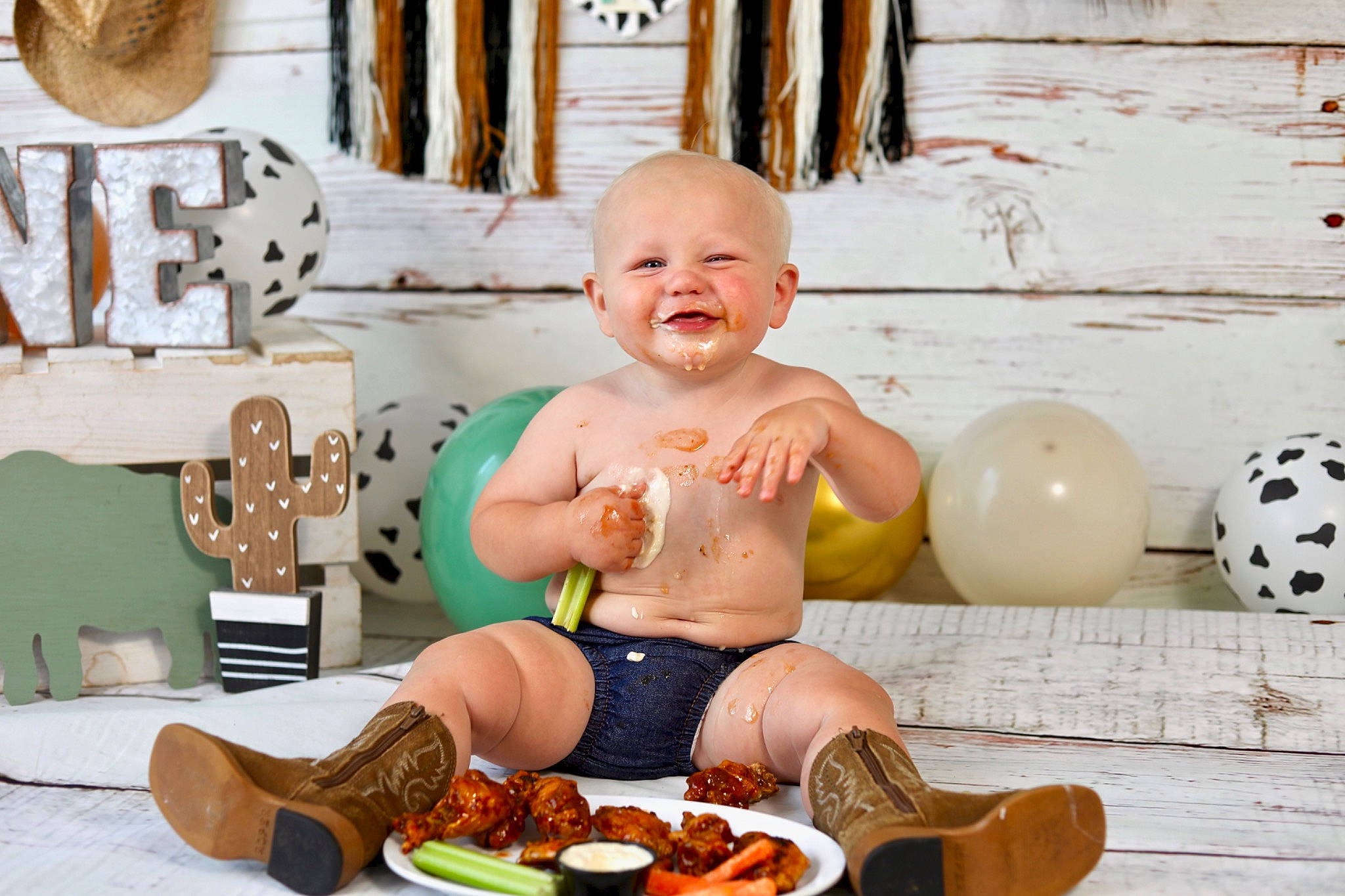 Zakary joined the competition — help win amazing prizes! baby, bread, child, cuisine, food, fun, happy, ingredient, joy, leisure, mammal, person, plate, play, room, shorts, sitting, smile, sports_equipment, tableware