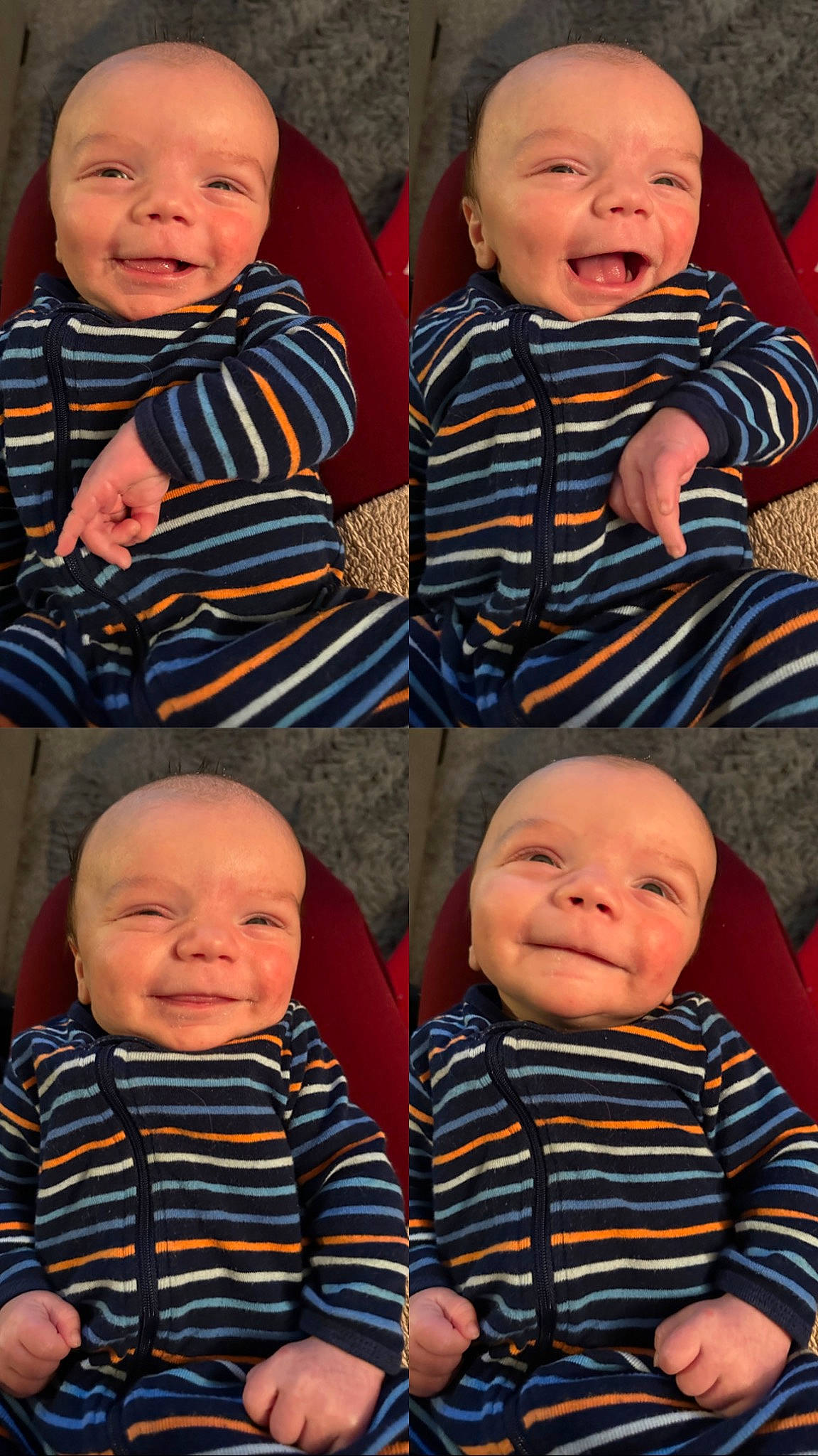Hayes joined the competition — help win amazing prizes! baby, black, blue, cheek, chin, eye, face, facial_expression, head, human, iris, joy, nose, organ, outerwear, person, photograph, product, skin, sleeve