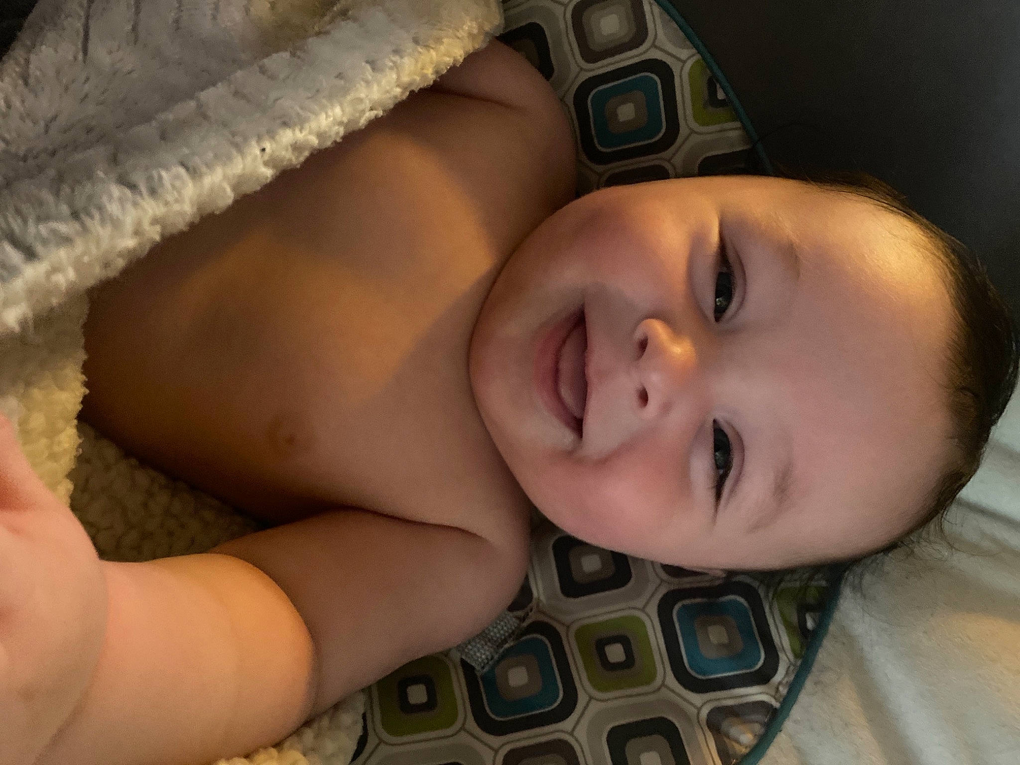 Liam joined the competition — help win amazing prizes! baby, cheek, chin, comfort, eye, eyebrow, face, facial_expression, finger, forehead, hair, hairstyle, head, iris, joy, lip, mouth, neck, nose, person