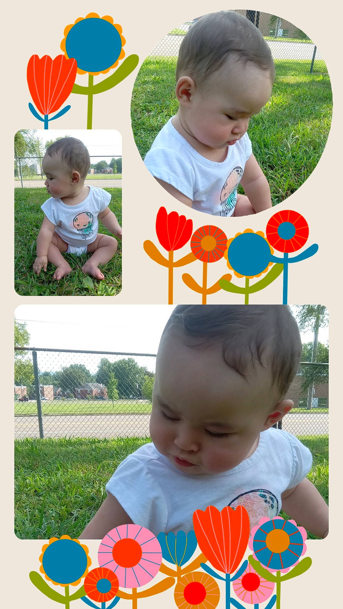 Honesty is registered to the contest to win money with this photo: baby, baby_toddler_clothing, beauty, child, facial_expression, grass, green, happy, head, organ, people, person, photograph, plant, play, product, sharing, snapshot, summer, t_shirt
