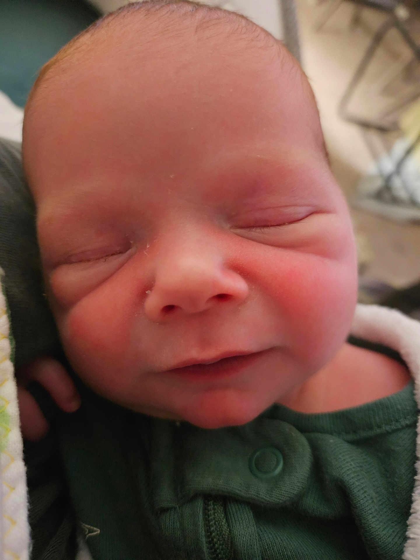 Weston joined the competition — help win amazing prizes! newborn, baby, sleeping, close_up, face, infant, skin, clothing, blanket, cozy, peaceful, indoors, portrait, cute, young, child, soft_light, resting, human, head