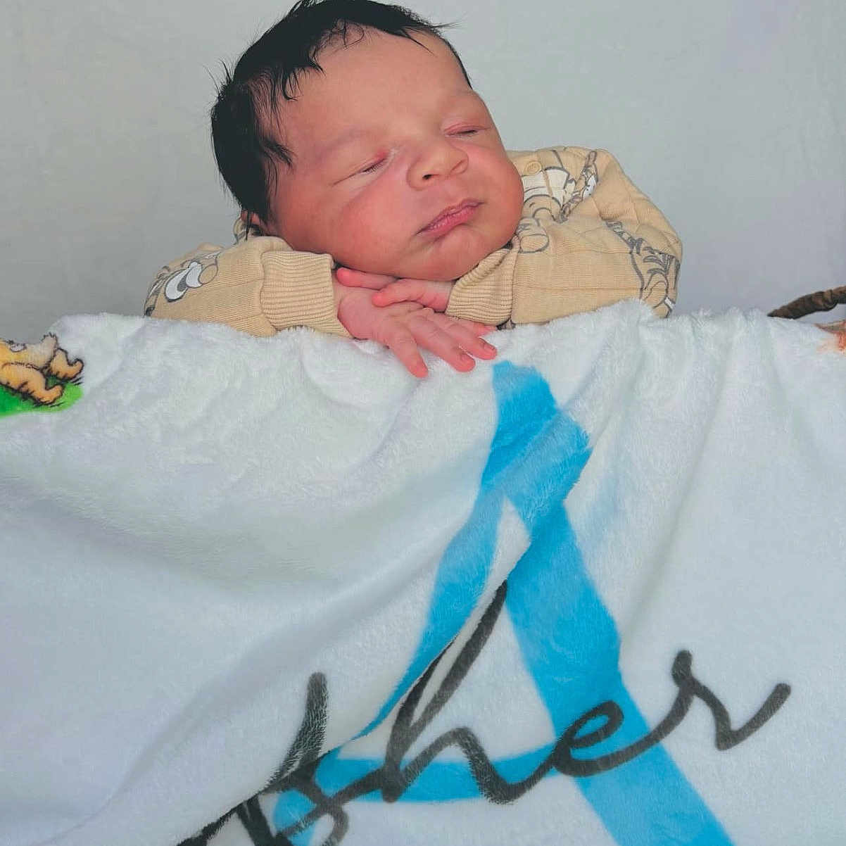 Asher is registered to the contest to win money with this photo: architecture, baby, bed, bedroom, blanket, building, cushion, face, furniture, head, homedecor, hospital, indoors, newborn, person, photography, portrait, quilt, sleeping, towel