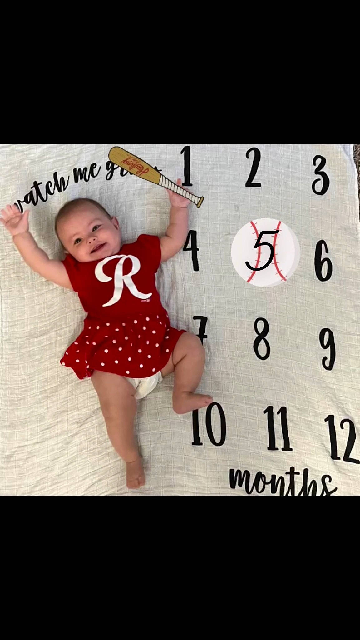 Evelynn joined the competition — help win amazing prizes! baby, baby_products, baby_toddler_clothing, child, circle, font, happy, joy, magenta, one_piece_garment, pattern, person, photo_caption, play, polka_dot, product, sleeve, smile, t_shirt, thigh