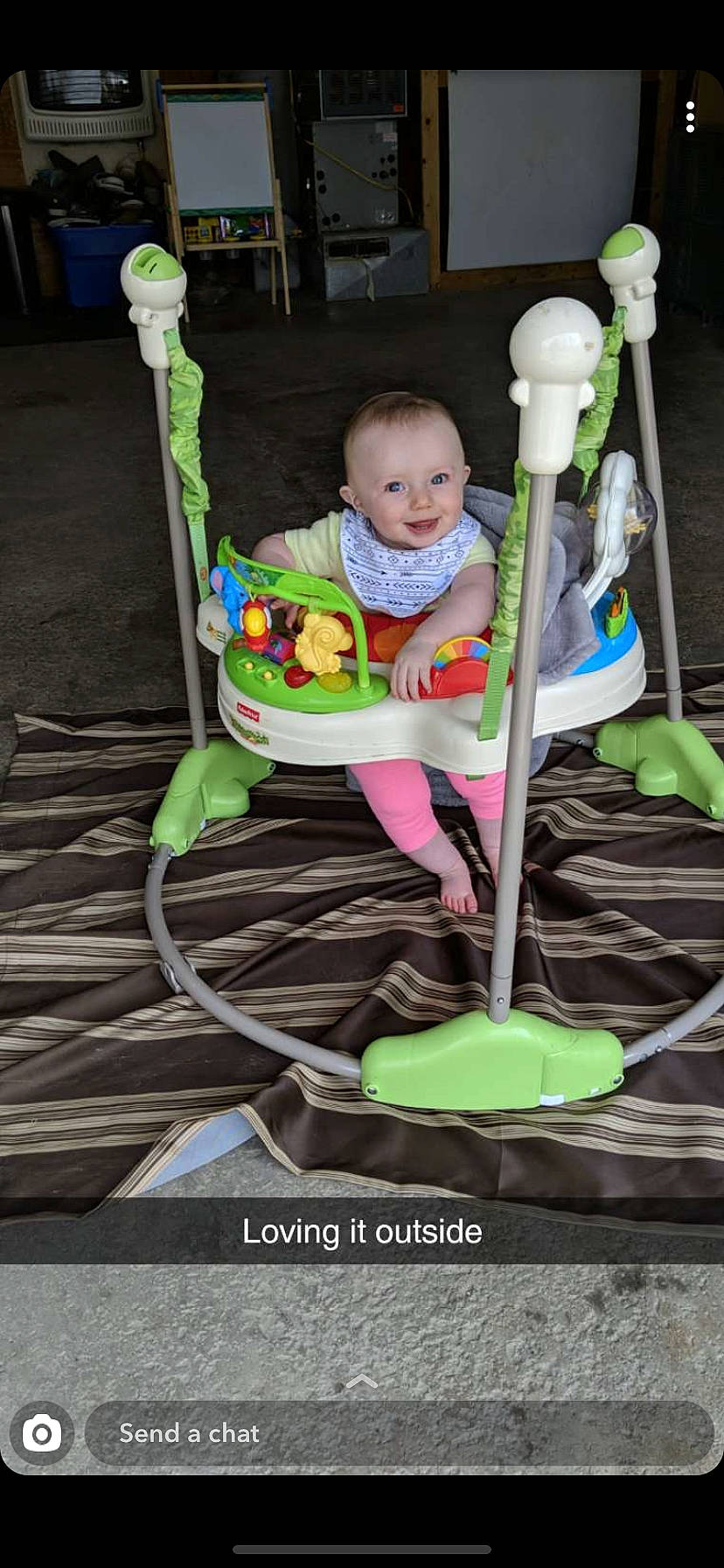 Ensley joined the competition — help win amazing prizes! chair, child, joy, outdoor_play_equipment, person, play, product, rocking_chair, swing, toddler