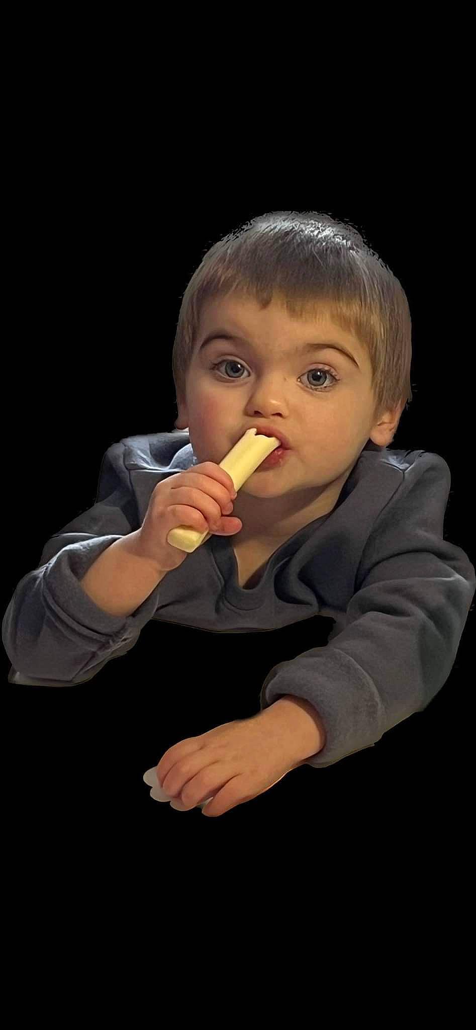 Irene Wheeler is registered to the contest to win money with this photo: baby, biting, cheek, child, chin, eating, finger, flash_photography, food, food_craving, formal_wear, fun, gesture, lip, mouth, nail, nose, person, sleeve, thumb