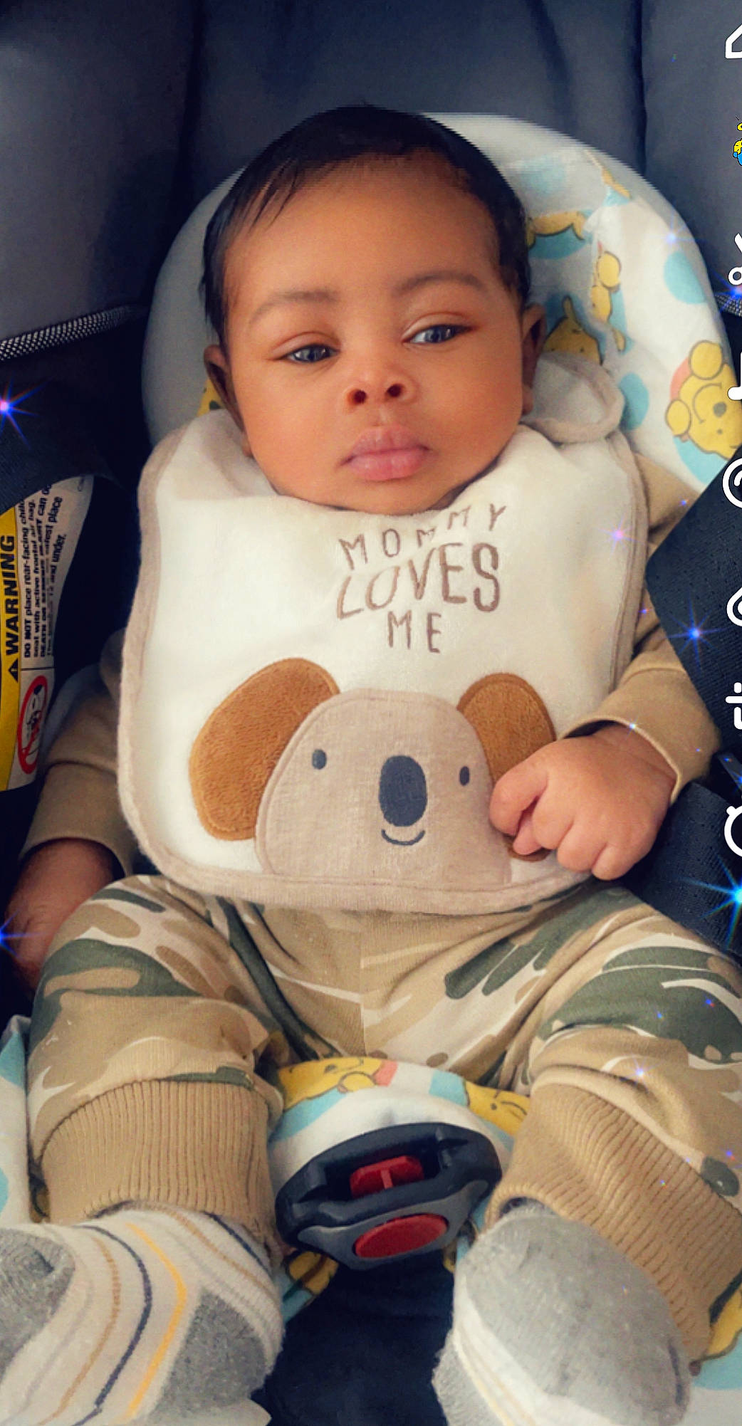 Jesiah joined the competition — help win amazing prizes! baby, baby_products, baby_toddler_clothing, beauty, bib, cheek, child, comfort, finger, fun, happy, mammal, nose, person, skin, snapshot, stuffed_toy, teddy_bear, textile, toddler