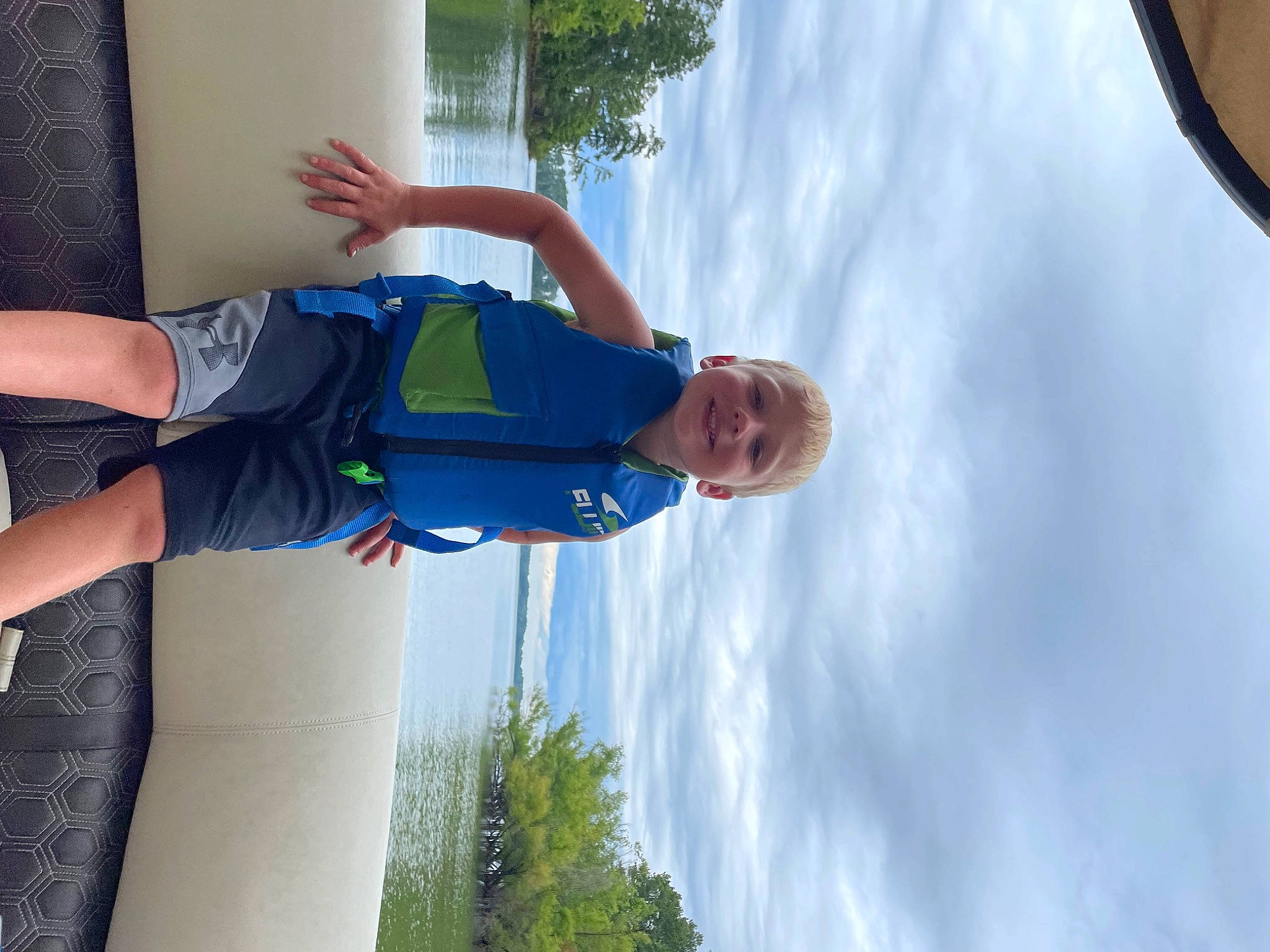 Alivia is registered to the contest to win money with this photo: azure, balance, cloud, elbow, electric_blue, fun, gesture, happy, joy, knee, leisure, people_in_nature, person, plant, recreation, shorts, sky, sportswear, t_shirt, travel