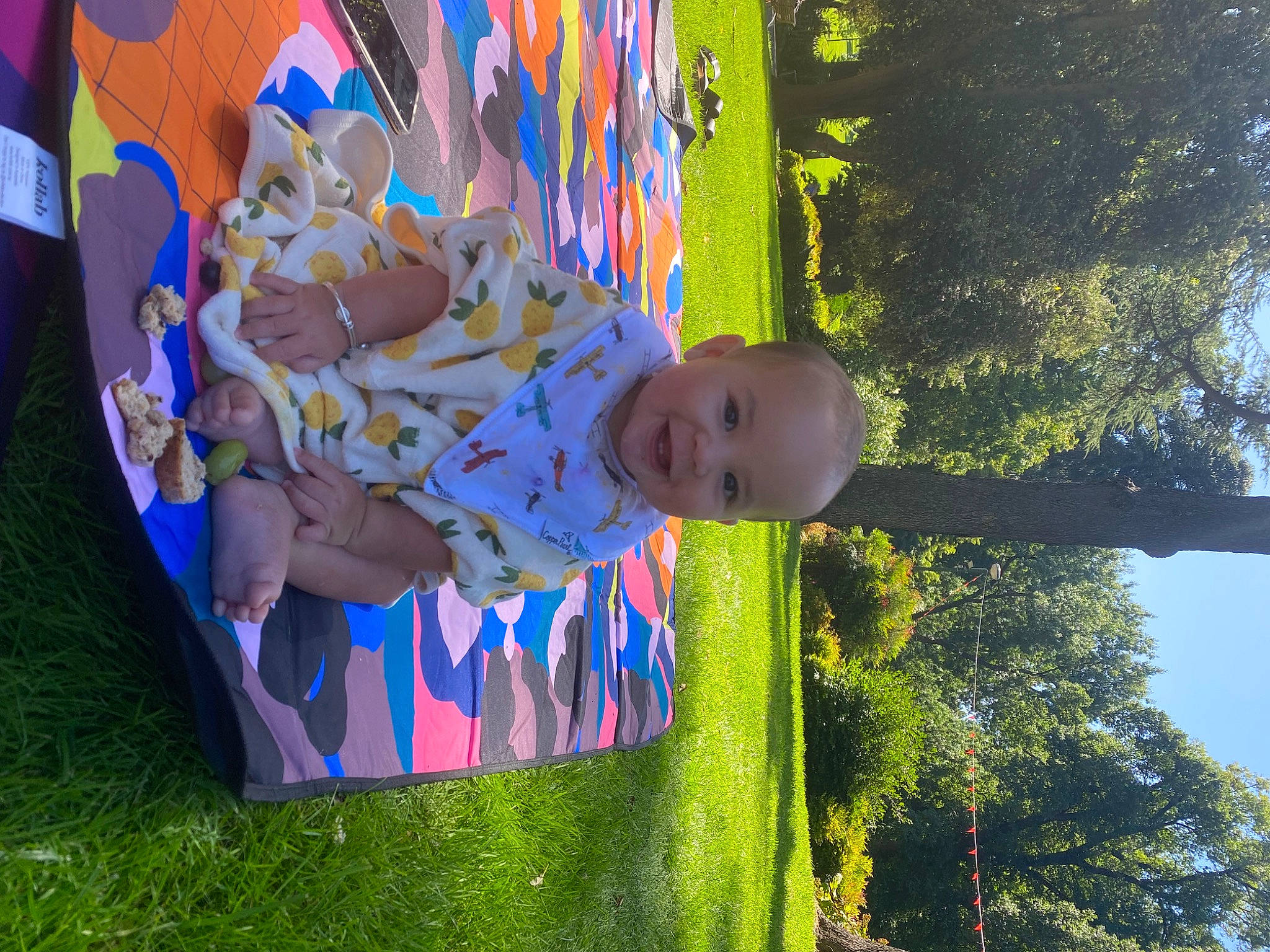 Jett joined the competition — help win amazing prizes! art, baby, child, electric_blue, fun, grass, happy, joy, leisure, organism, pattern, people_in_nature, person, plant, play, recreation, sky, tints_and_shades, toddler, tree