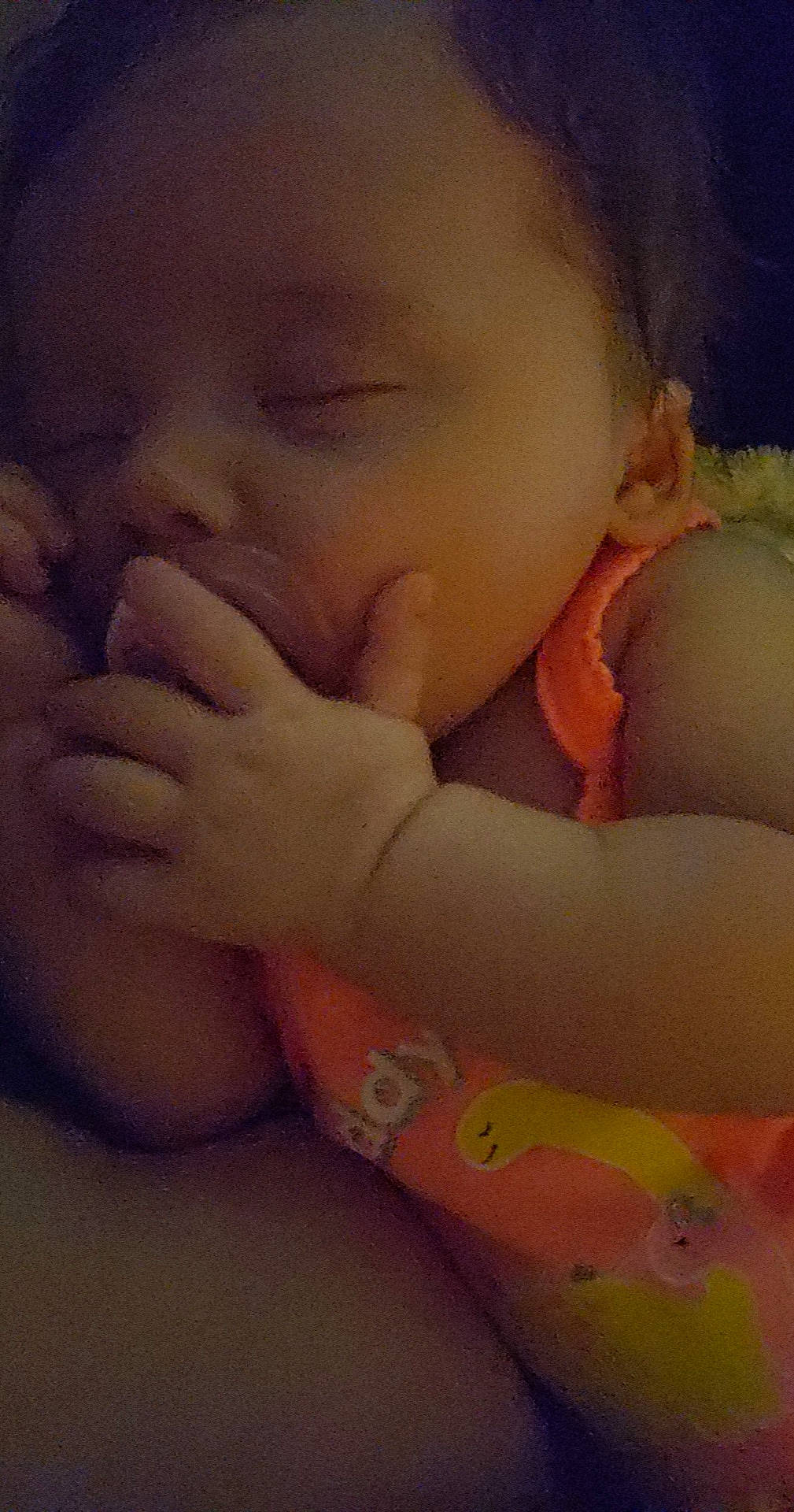 Andrea is registered to the contest to win money with this photo: arm, baby, baby_sleeping, baby_toddler_clothing, cheek, cloud, comfort, eyebrow, finger, gesture, hand, happy, iris, lip, mouth, nose, person, product, skin, thumb