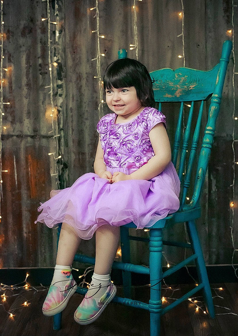 Payton joined the competition — help win amazing prizes! black_hair, electric_blue, fashion_design, flash_photography, fun, happy, human_leg, joy, knee, leisure, magenta, person, pink, purple, sandal, skin, smile, standing, textile, thigh