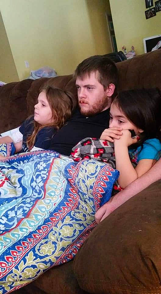 Jojo is registered to the contest to win money with this photo: bedding, bedtime, child, couch, fun, furniture, interaction, leg, linens, person, room, sleep, textile, toddler