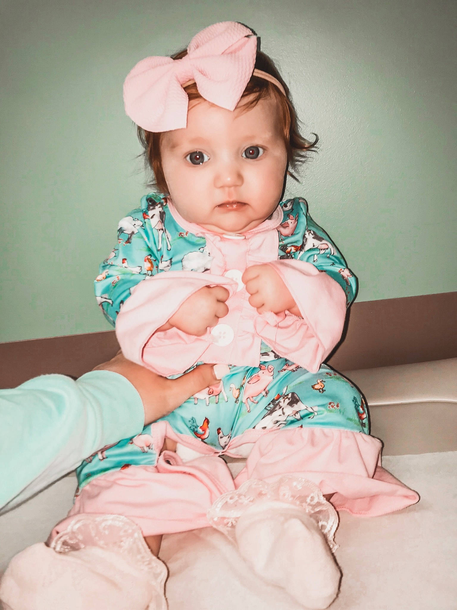 Lottie Bell is registered to the contest to win money with this photo: arm, baby, baby_toddler_clothing, cheek, child, comfort, day_dress, dress, fashion, finger, flash_photography, hand, happy, head, headwear, iris, person, pink, skin, sleeve