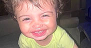 Ellie is registered to the contest to win money with this photo: toddler, child, smiling, crawling, indoor, flash, hair, face, happy, person, baby, arm, clothing, light, furniture, couch, skin, expression, room, door