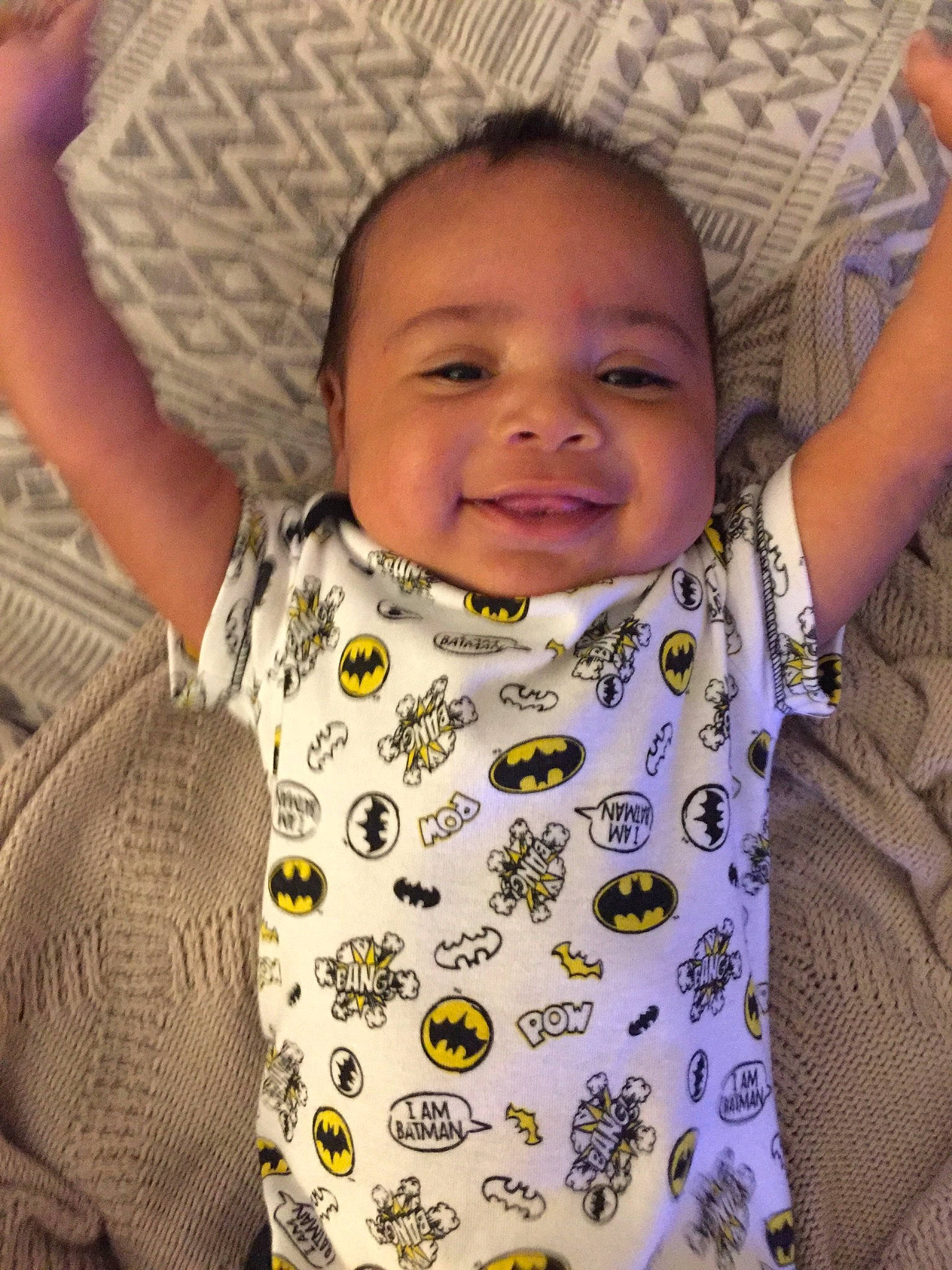 Tre joined the competition — help win amazing prizes! baby, baby_products, baby_toddler_clothing, cheek, child, face, head, joy, pattern, person, product, skin, sleeve, smile, toddler