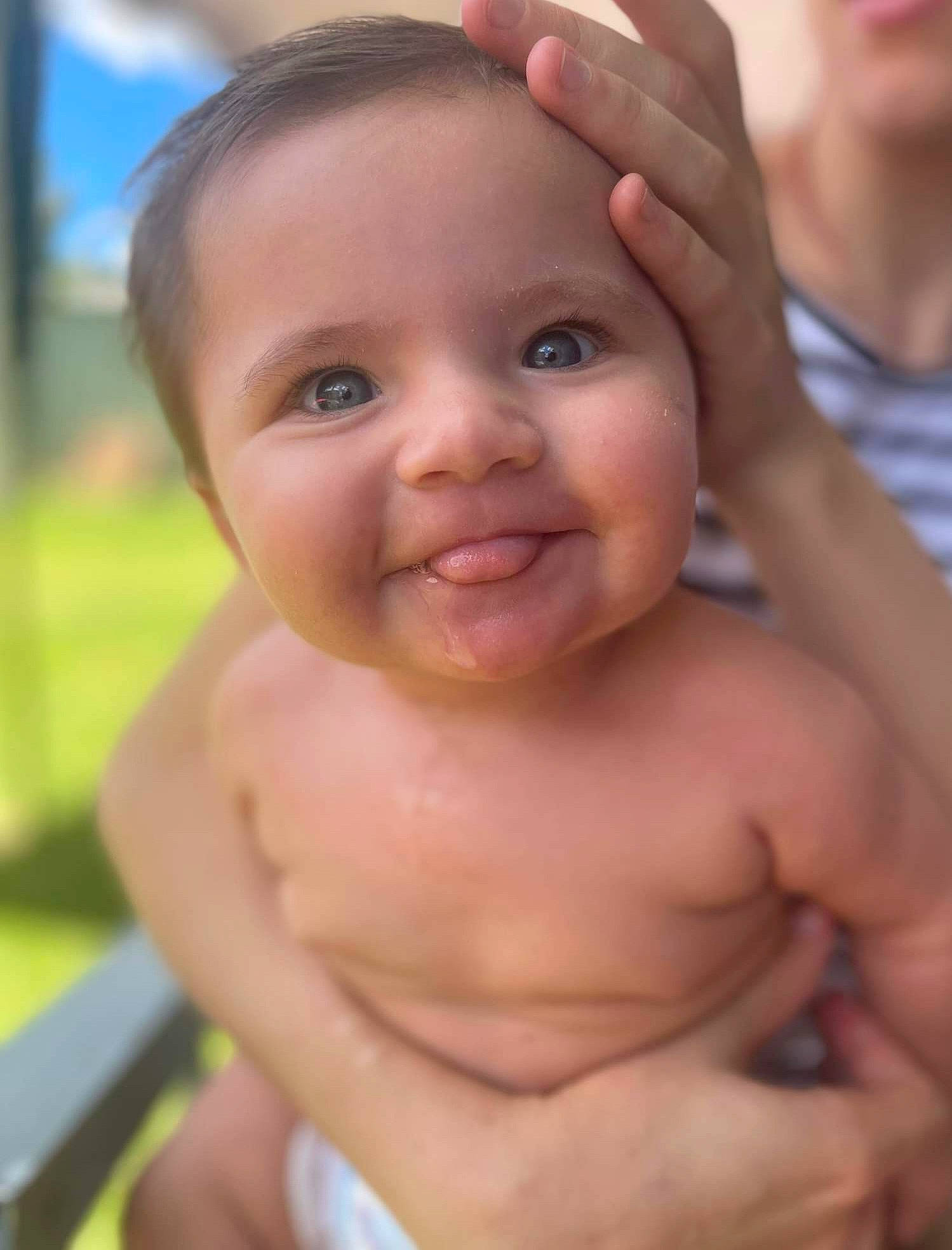 Layla joined the competition — help win amazing prizes! arm, cheek, chest, eyelash, forehead, fun, gesture, hand, happy, human_body, iris, joy, lip, mouth, neck, nose, person, shoulder, skin, smile