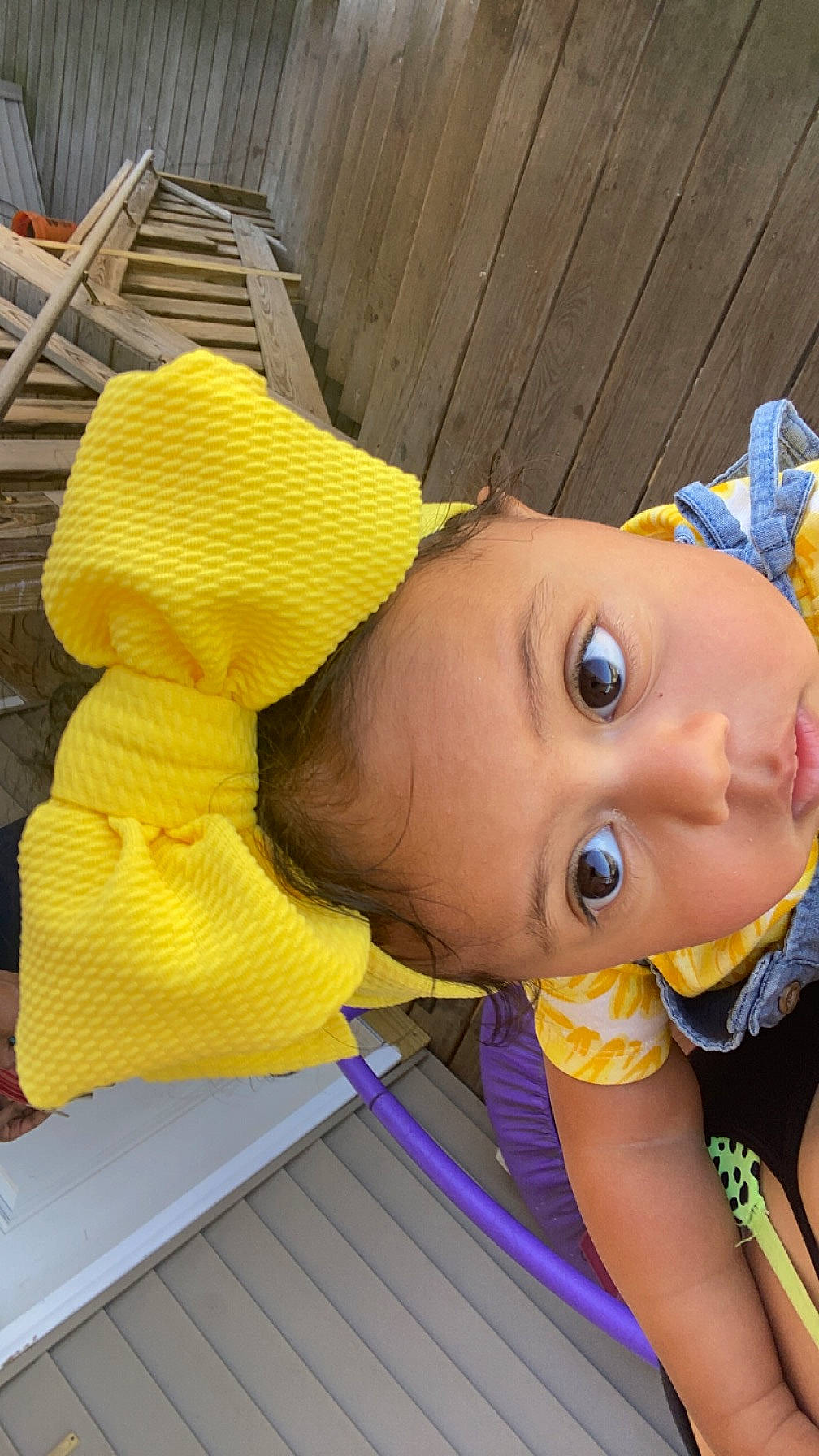 Kimora-jo is registered to the contest to win money with this photo: baby, baby_products, baby_safety, baby_toddler_clothing, cheek, child, chin, flooring, fun, happy, hardwood, iris, leisure, nose, person, play, recreation, skin, toddler, vacation
