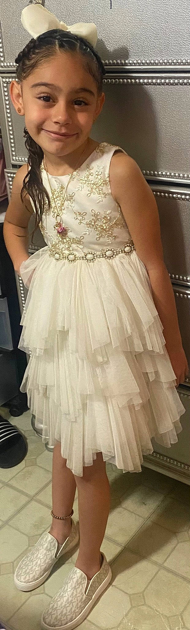 Annaleah is registered to the contest to win money with this photo: bridal_clothing, bridal_party_dress, bride, day_dress, dress, fashion_design, fashion_model, flooring, formal_wear, gown, joint, joy, one_piece_garment, person, petal, shoulder, strapless_dress, textile, thigh, waist