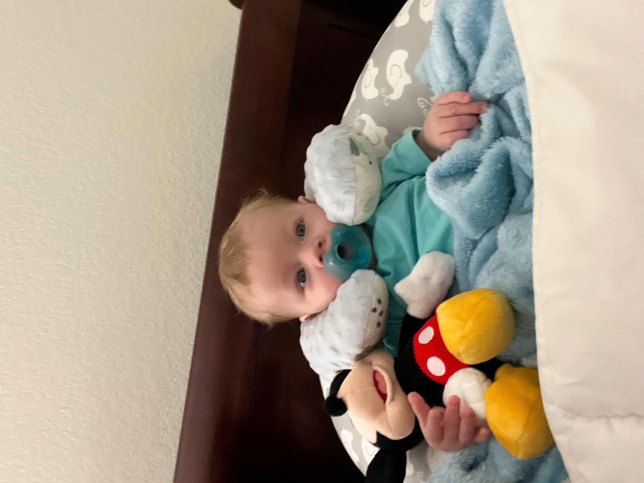 Daxton joined the competition — help win amazing prizes! baby, baby_products, baby_safety, baby_sleeping, baby_toddler_clothing, baby_toys, bedtime, child, comfort, event, happy, infant_bed, linens, person, plush, room, sitting, stuffed_toy, textile, toddler