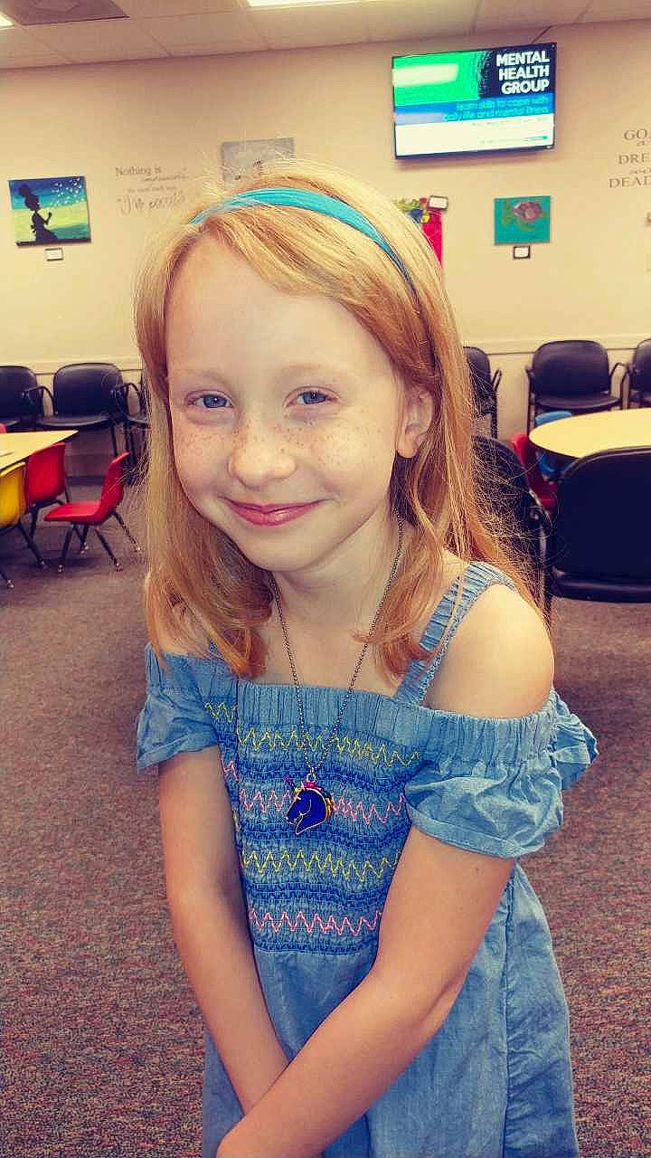 Caylee is registered to the contest to win money with this photo: blond, child, chin, ear, eye, face, facial_expression, forehead, fun, hair, hairstyle, head, iris, joy, long_hair, person, photography, selfie, shoulder, skin