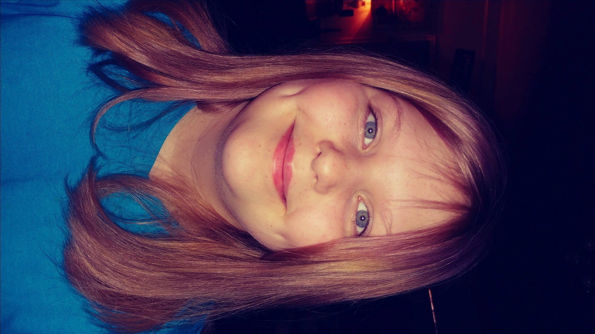 Randi is registered to the contest to win money with this photo: beauty, blue, cheek, chin, cool, eye, eyebrow, face, facial_expression, forehead, hair, hairstyle, head, joy, lip, mouth, nose, organ, person, selfie