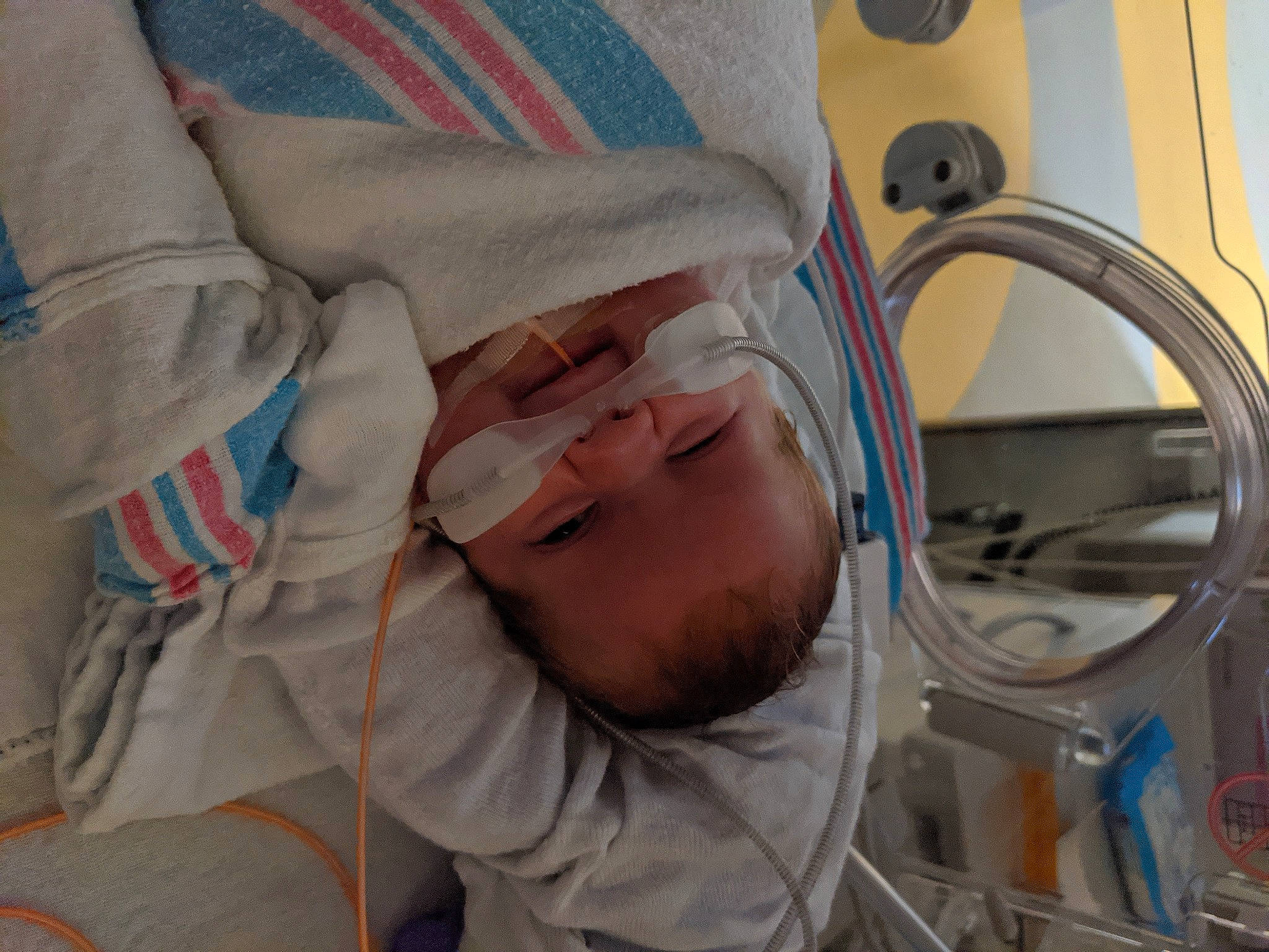 Fiona joined the competition — help win amazing prizes! baby, baby_products, baby_safety, baby_sleeping, child, childbirth, comfort, hat, health_care, hospital, hospital_bed, linens, medical, medical_equipment, medical_procedure, patient, person, room, service, stethoscope