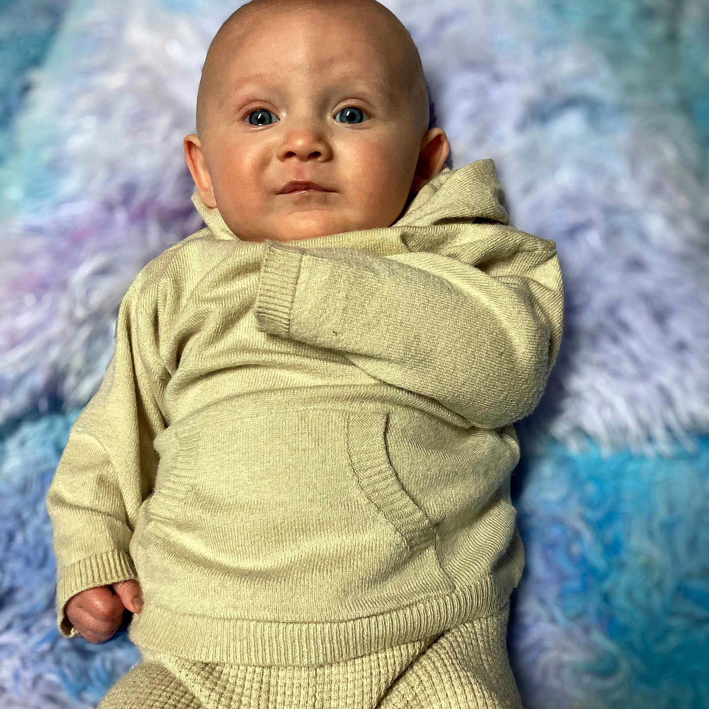 Blakely Nicholle joined the competition — help win amazing prizes! baby, blanket, blonde, bodypart, clothing, coat, couch, dress, face, finger, fleece, furniture, hair, hand, happy, hat, head, hood, hoodie, jacket