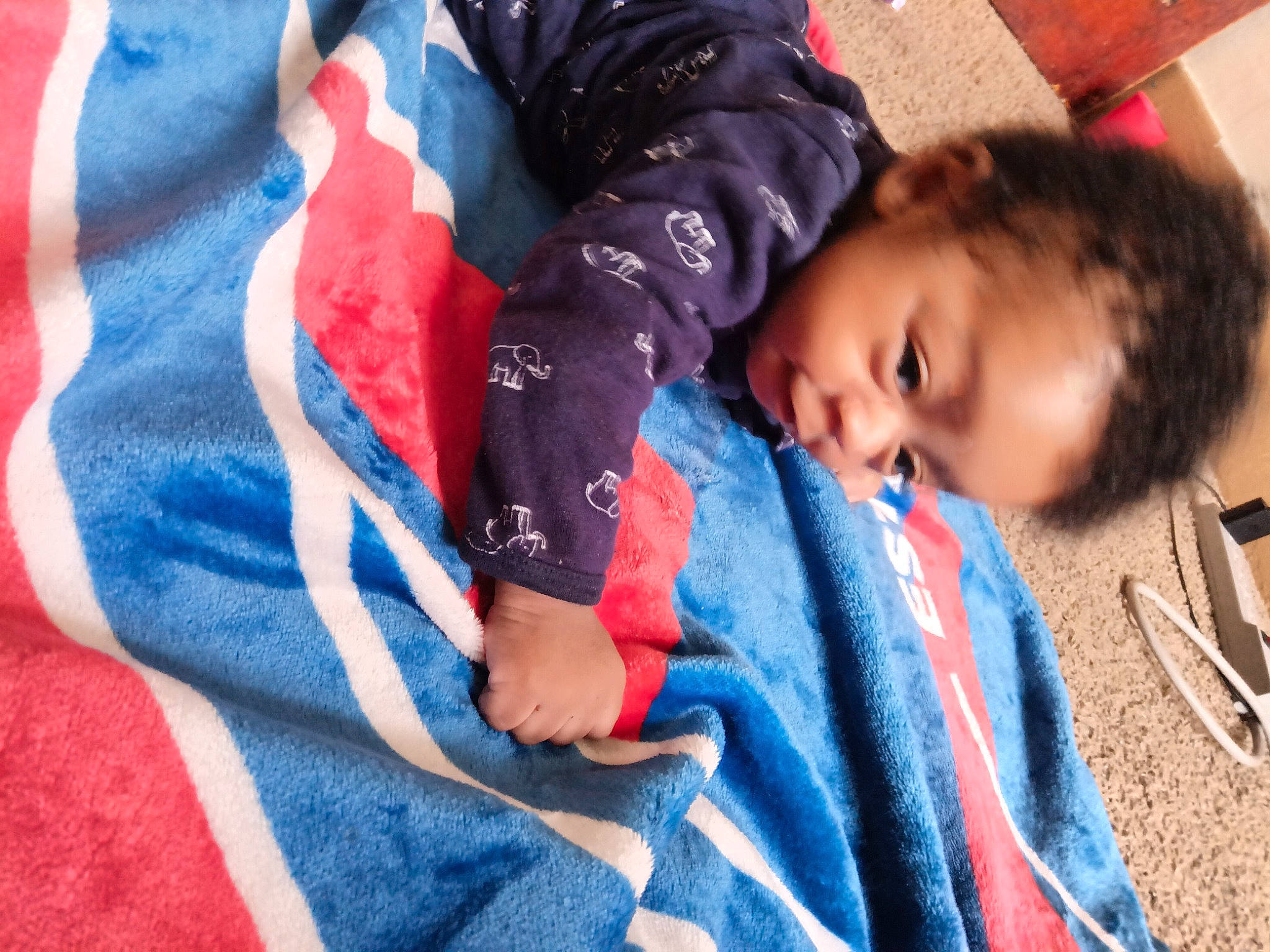 Christopher joined the competition — help win amazing prizes! baby_toddler_clothing, blue, carmine, child, comfort, electric_blue, happy, linens, nap, pattern, person, sitting, sleep, sleeve, textile, toddler, tree