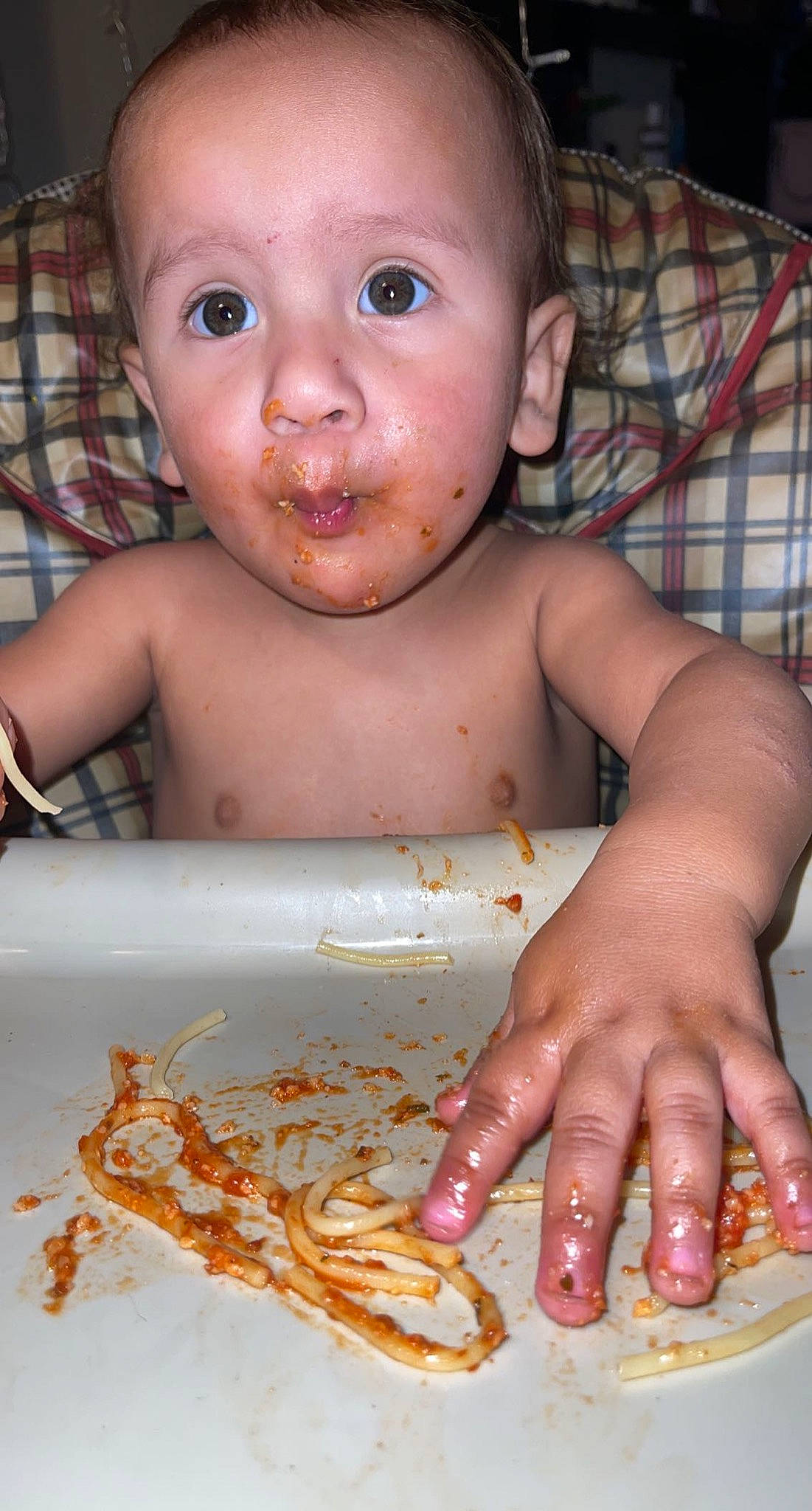Leonel joined the competition — help win amazing prizes! baby, cheek, child, comfort_food, cuisine, dish, eyelash, finger, food, food_craving, ingredient, junk_food, mouth, nail, organ, person, plaid, skin, sweetness, tartan
