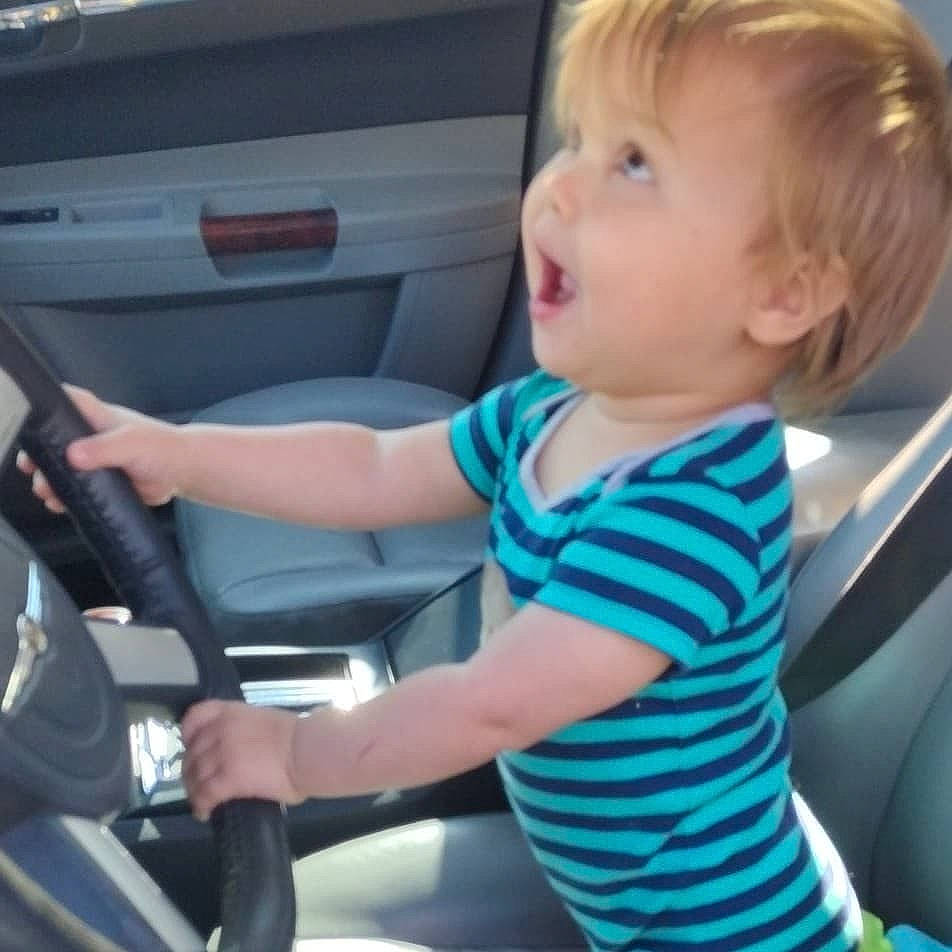 Troy joined the competition — help win amazing prizes! arm, auto_part, automotive_design, automotive_exterior, automotive_mirror, automotive_window_part, car, car_seat, child, finger, mammal, motor_vehicle, person, sleeve, steering_wheel, surprise, t_shirt, thumb, toddler, vehicle