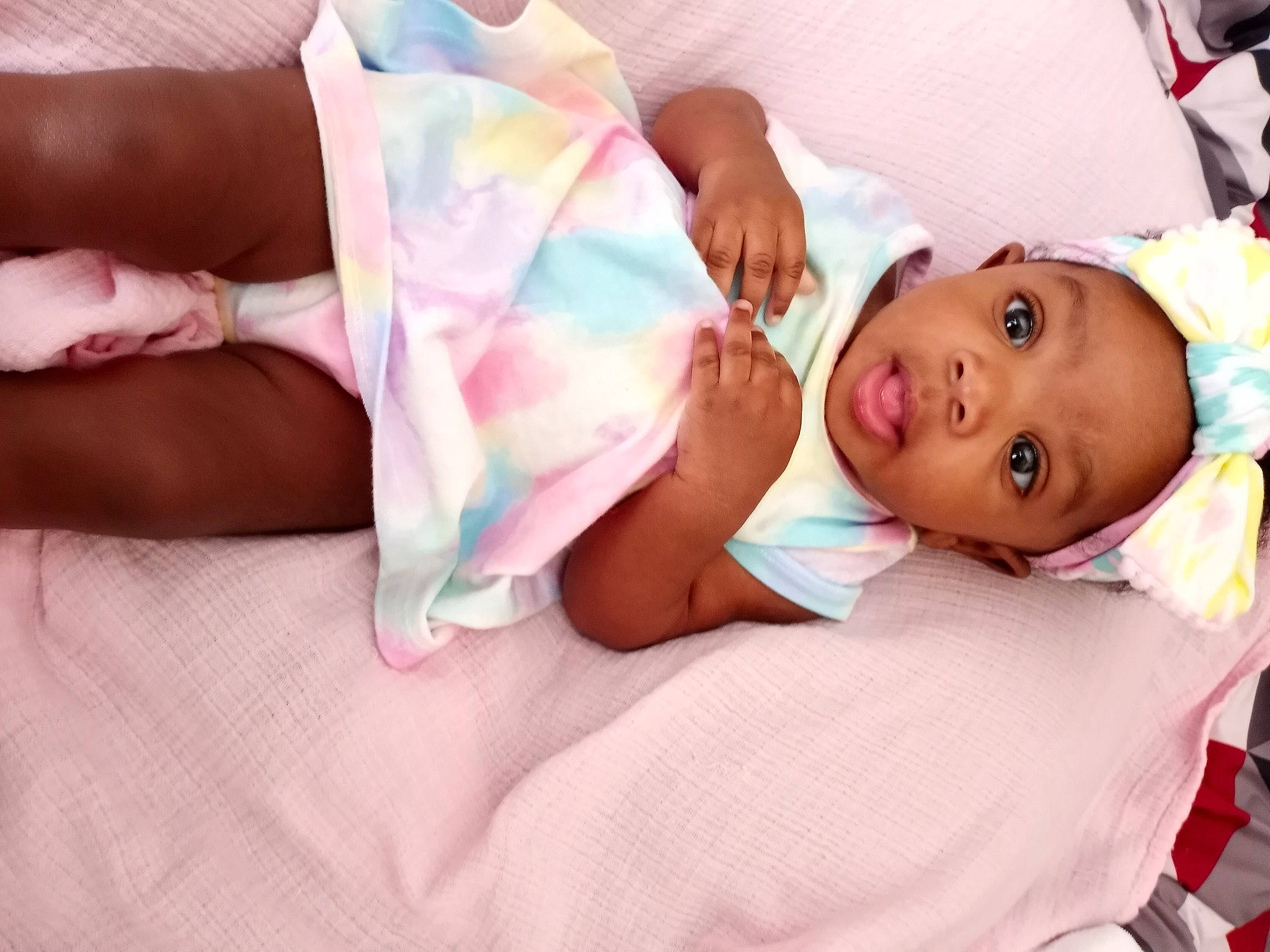 Dariana joined the competition — help win amazing prizes! baby, baby_toddler_clothing, cheek, child, comfort, dress, eyelash, gesture, happy, leg, linens, lip, mouth, nail, nose, person, pink, skin, smile, textile