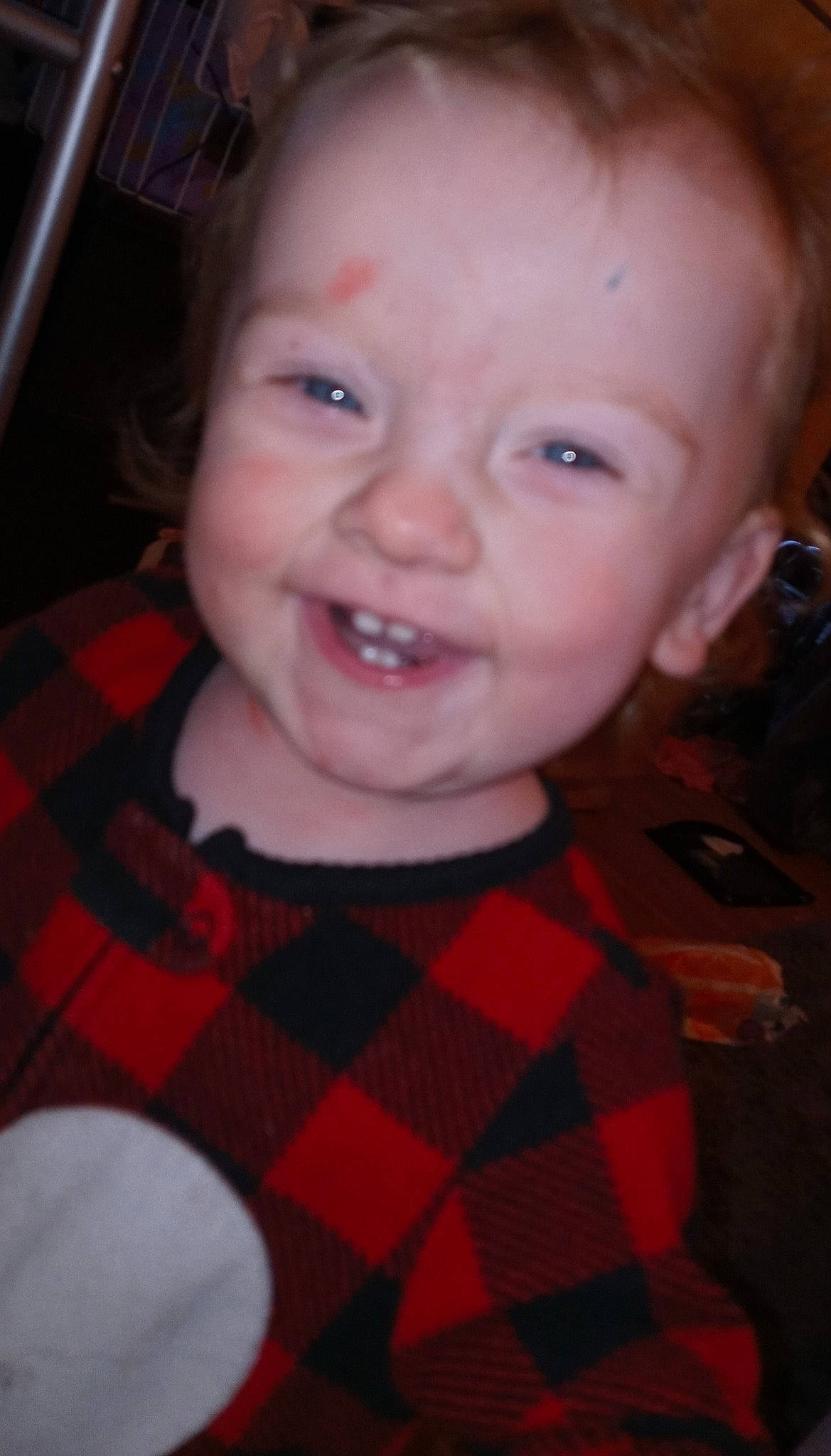 Aleeyah joined the competition — help win amazing prizes! baby, beauty, cheek, child, chin, eye, eyebrow, face, facial_expression, forehead, head, joy, lip, nose, organ, pattern, person, plaid, skin, smile